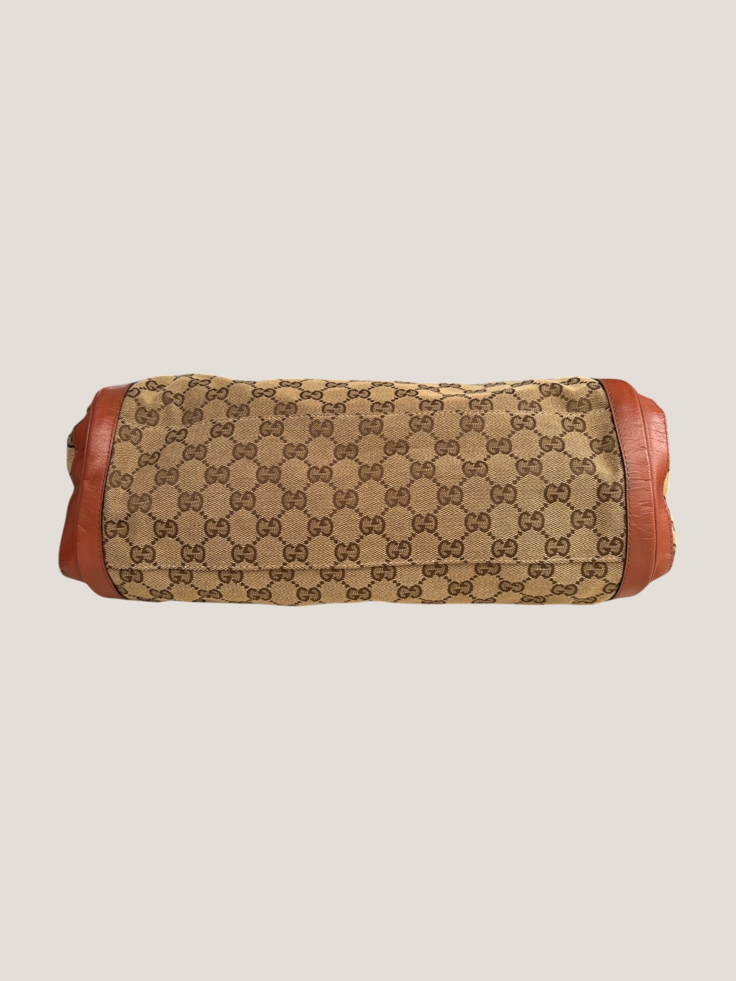 Gucci GG Canvas Tote Marrone Ruggine