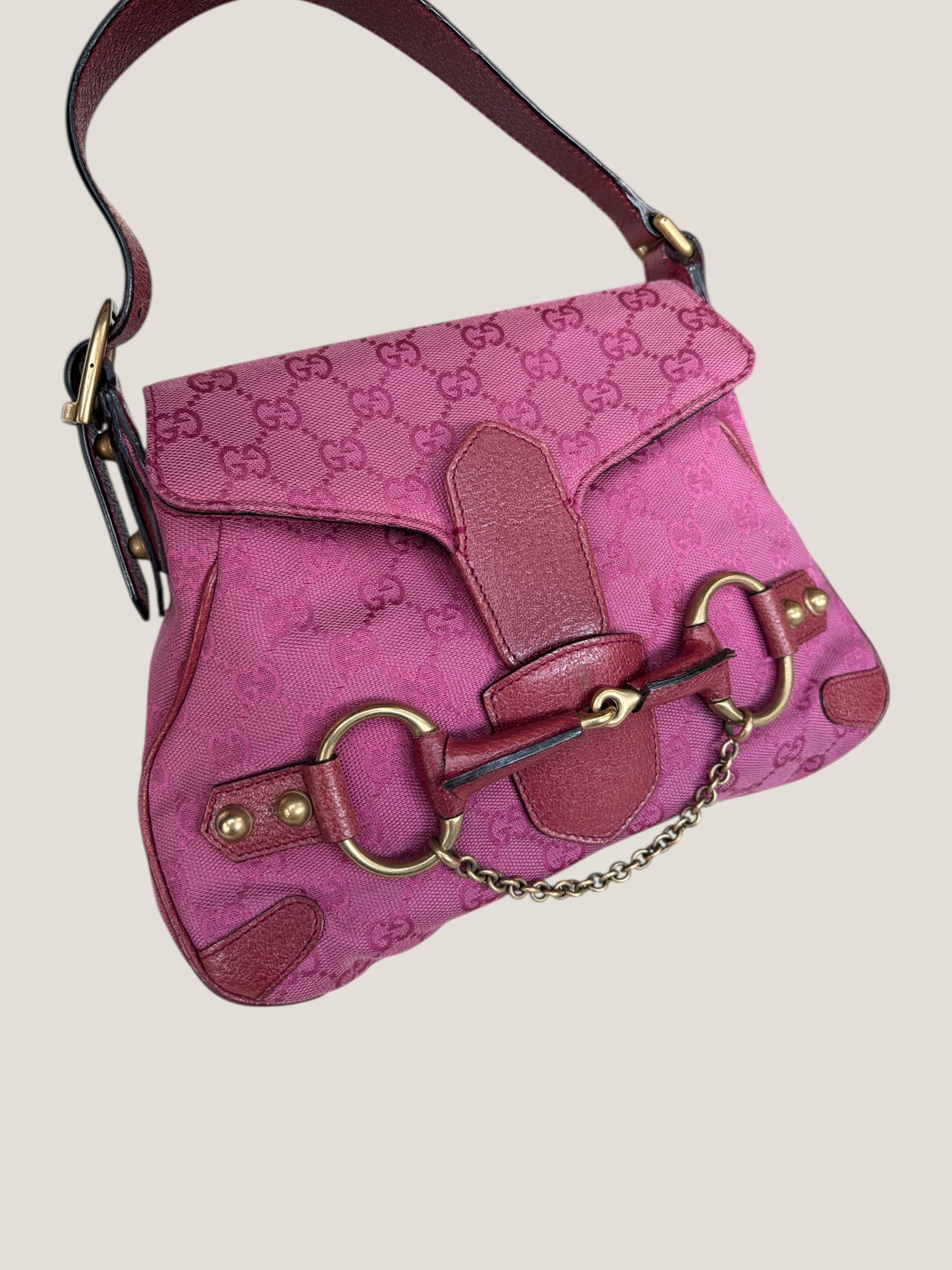 Gucci GG Horsebit Mini Rosa
