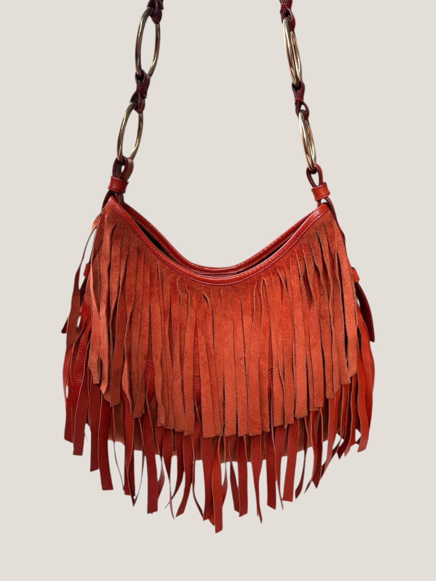 Yves Saint Laurent suede boheme fringe