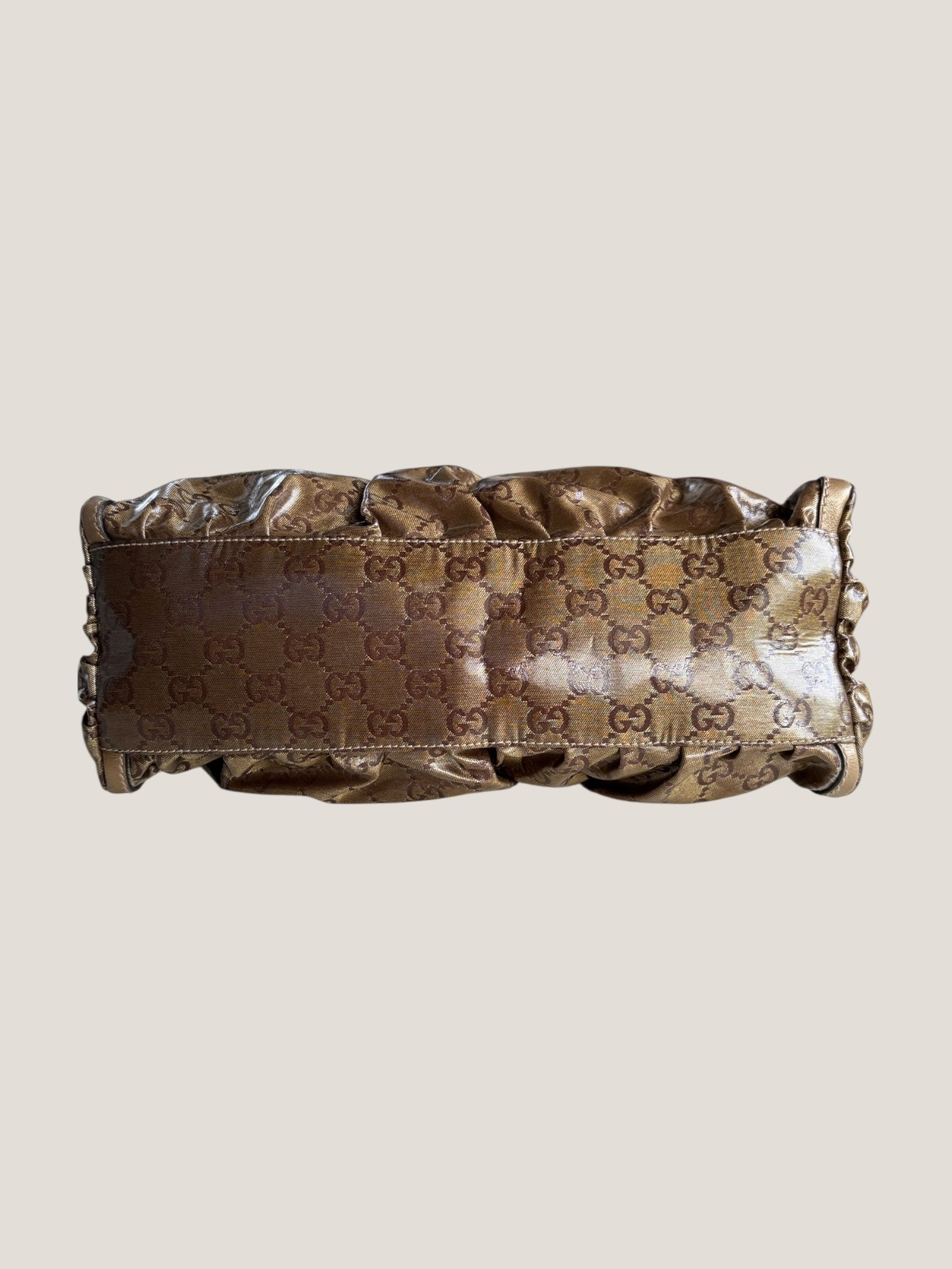 Gucci D ring Crystal Bronzo