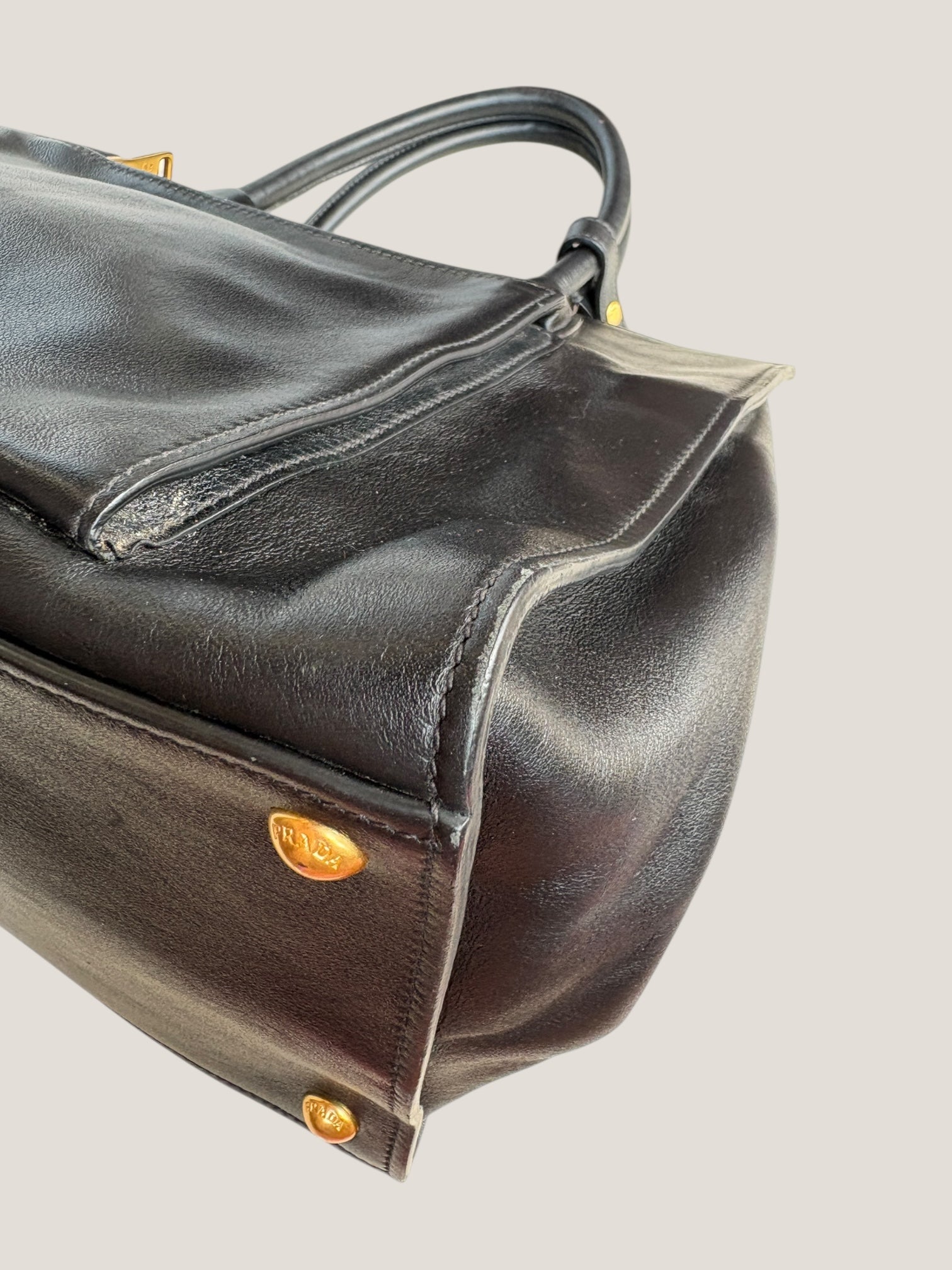 PRADA Tote Bag in Pelle Nera