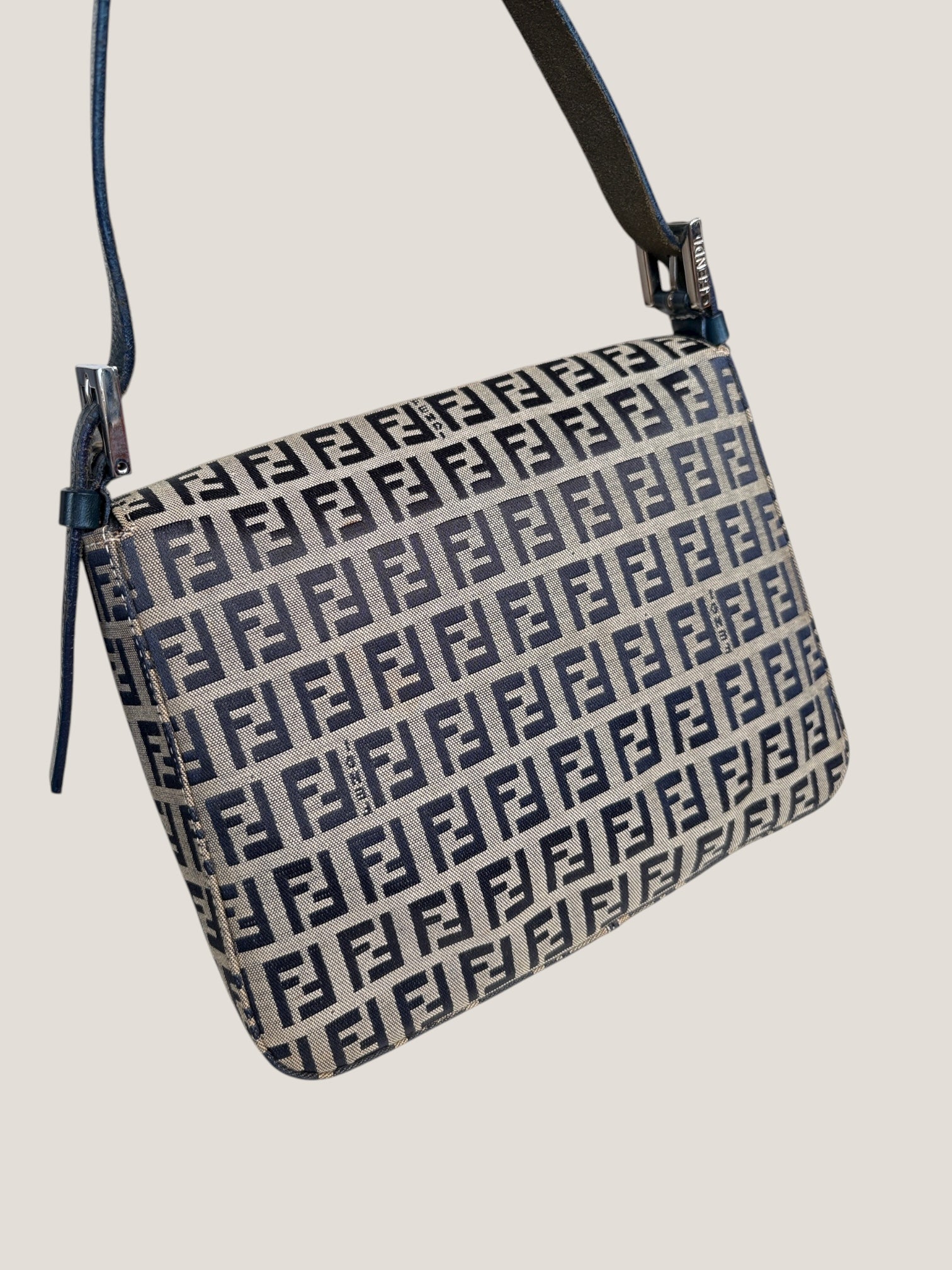 Fendi Baguette Blue Zucchino