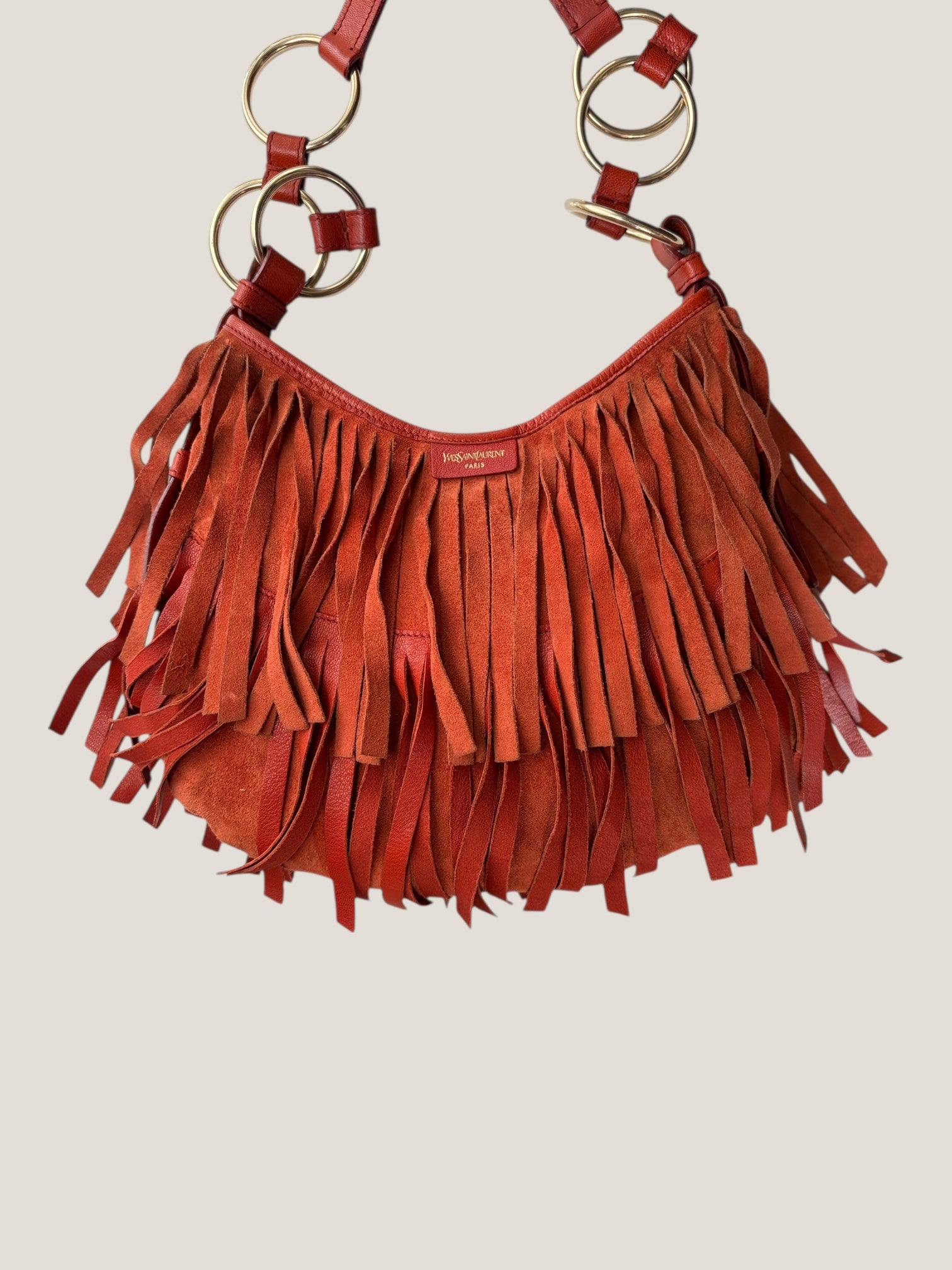 Yves Saint Laurent suede boheme fringe