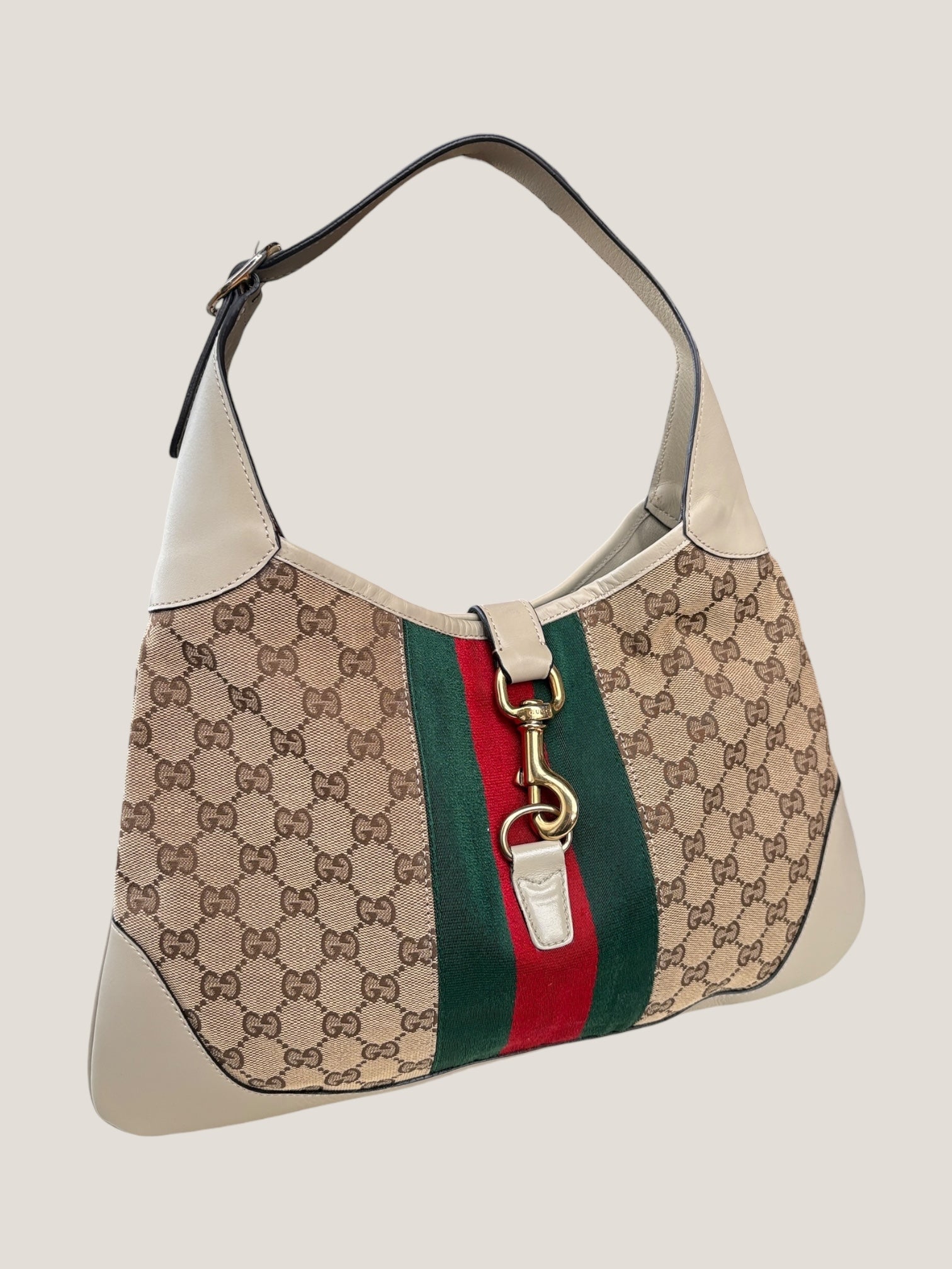 Gucci Jackie GG canvas con banda web