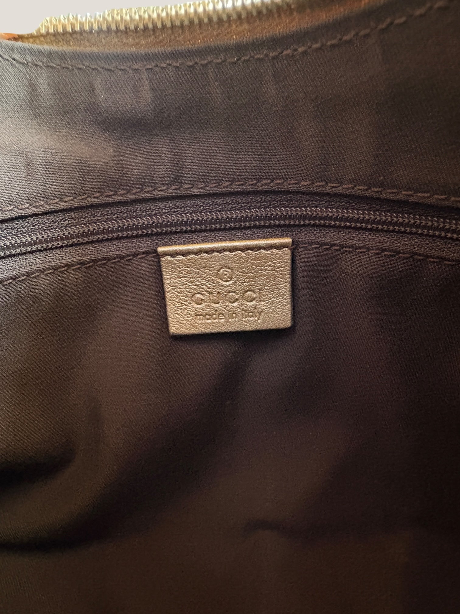 Gucci D ring Crystal Bronzo