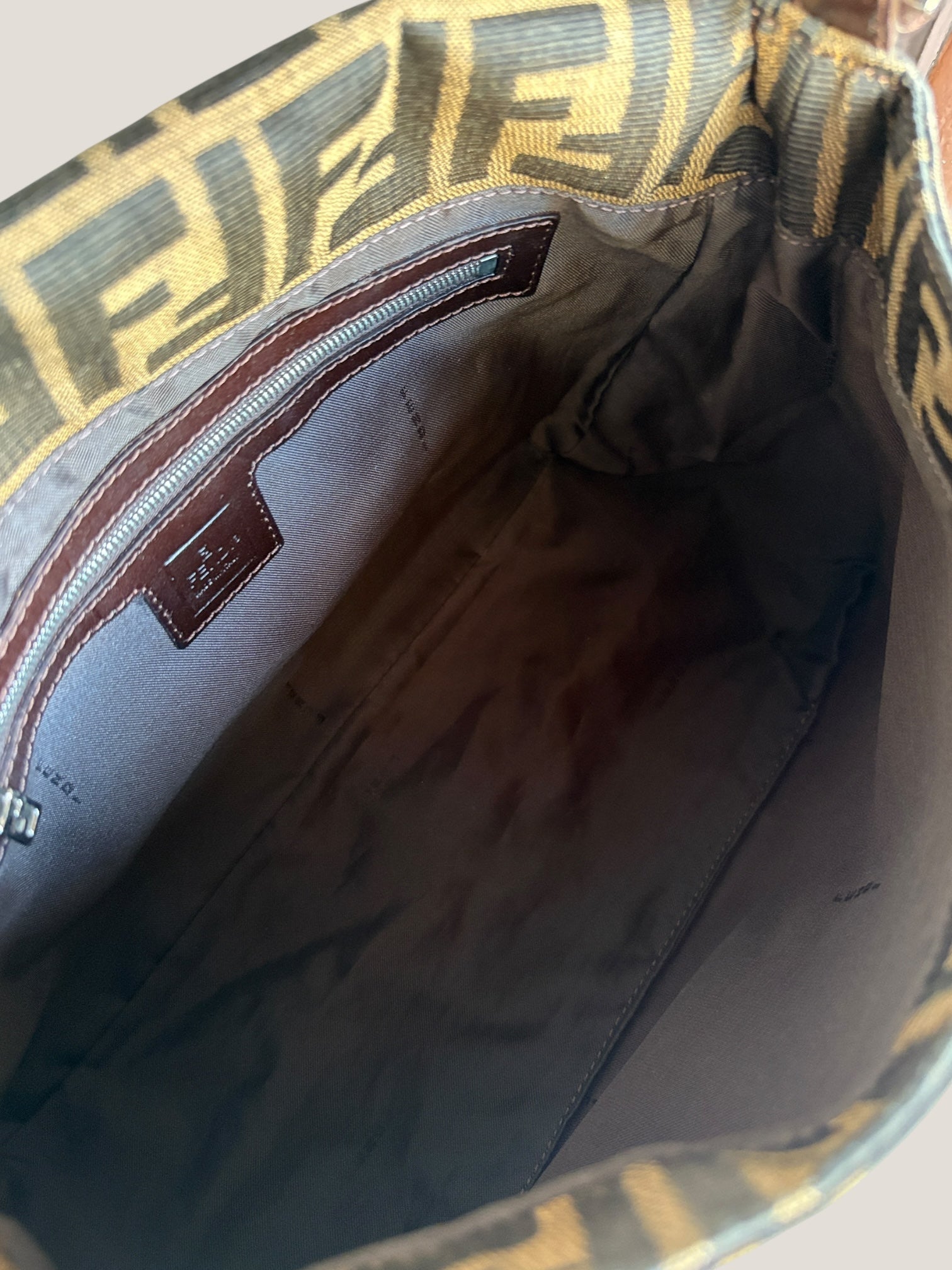 Fendi Mamma Baguette Zucca marrone
