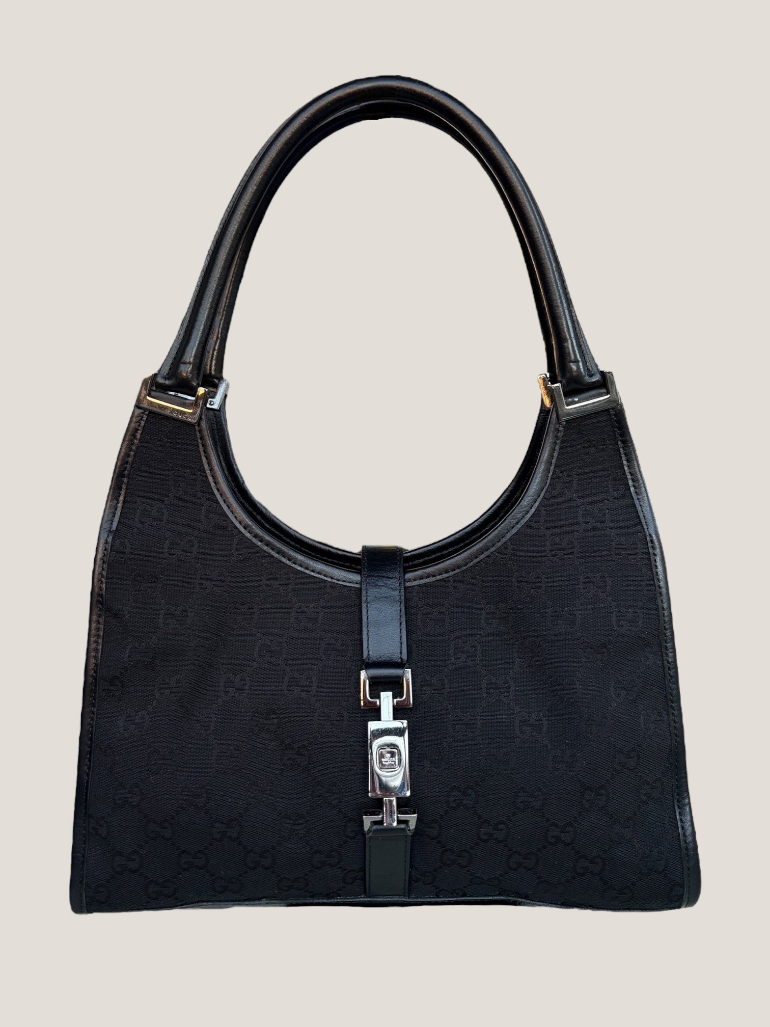 GUCCI Jackie GG Canvas Nero