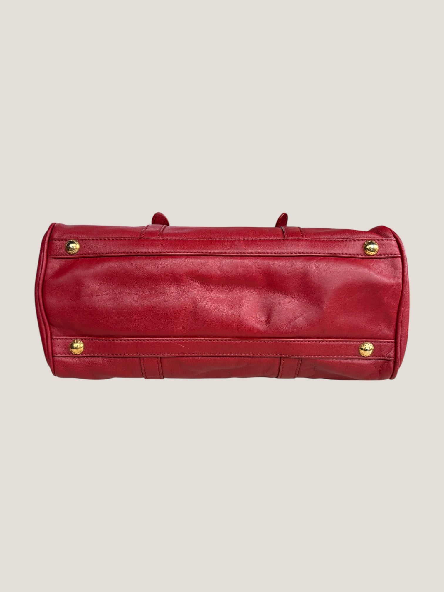 PRADA BOSTON IN PELLE ROSSA