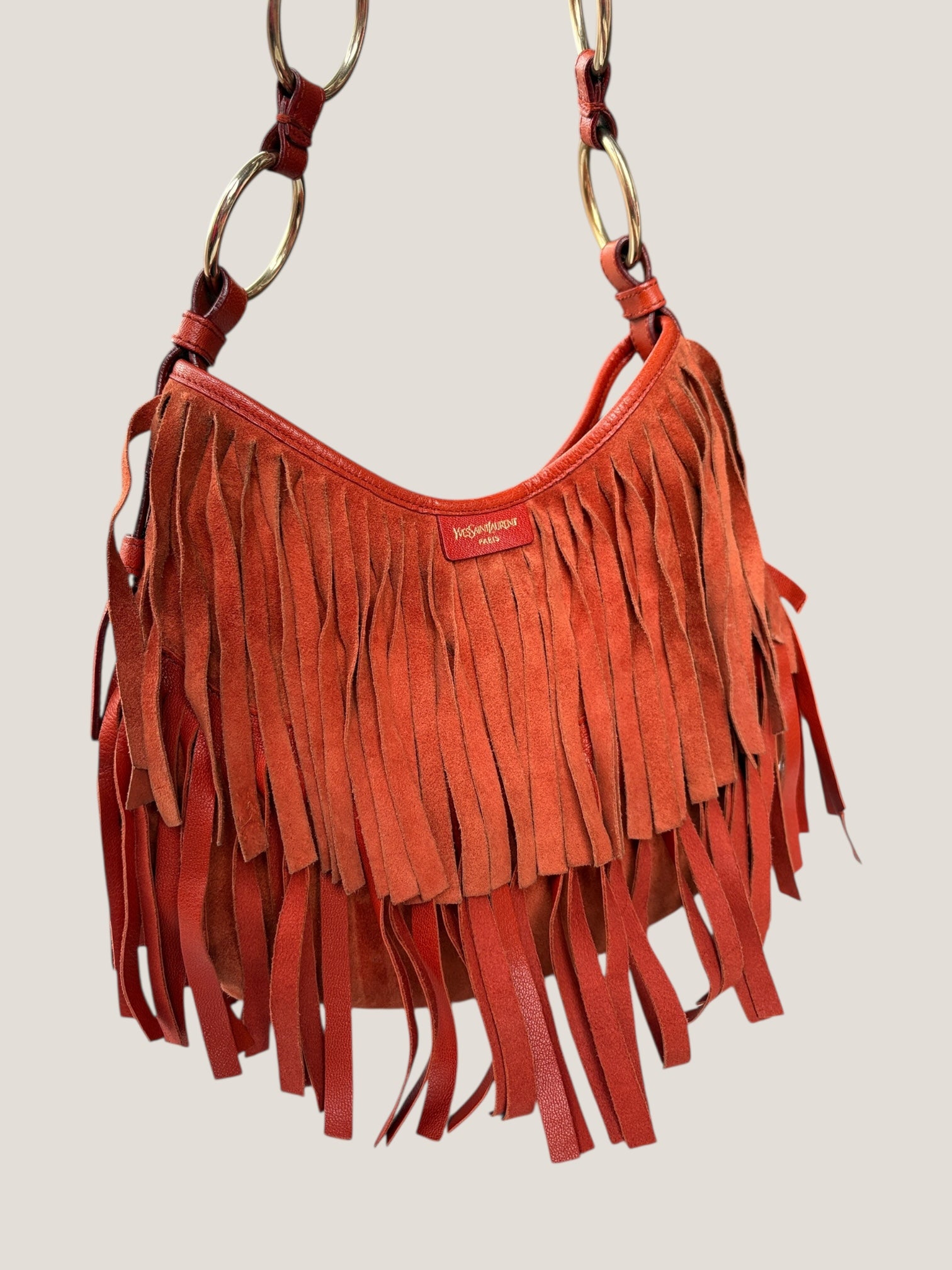Yves Saint Laurent suede boheme fringe