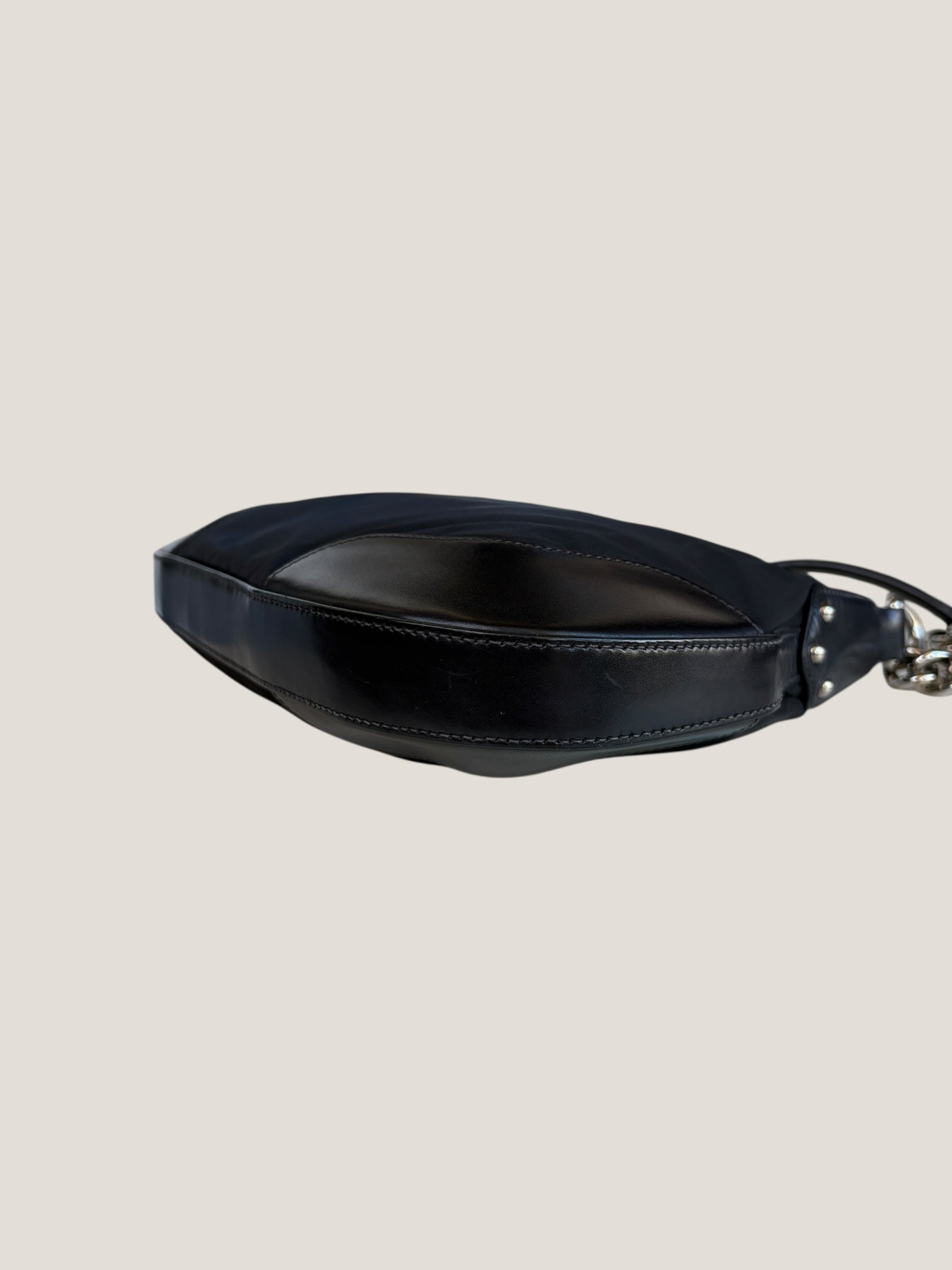 Prada Pochette Chain Nylon Nero