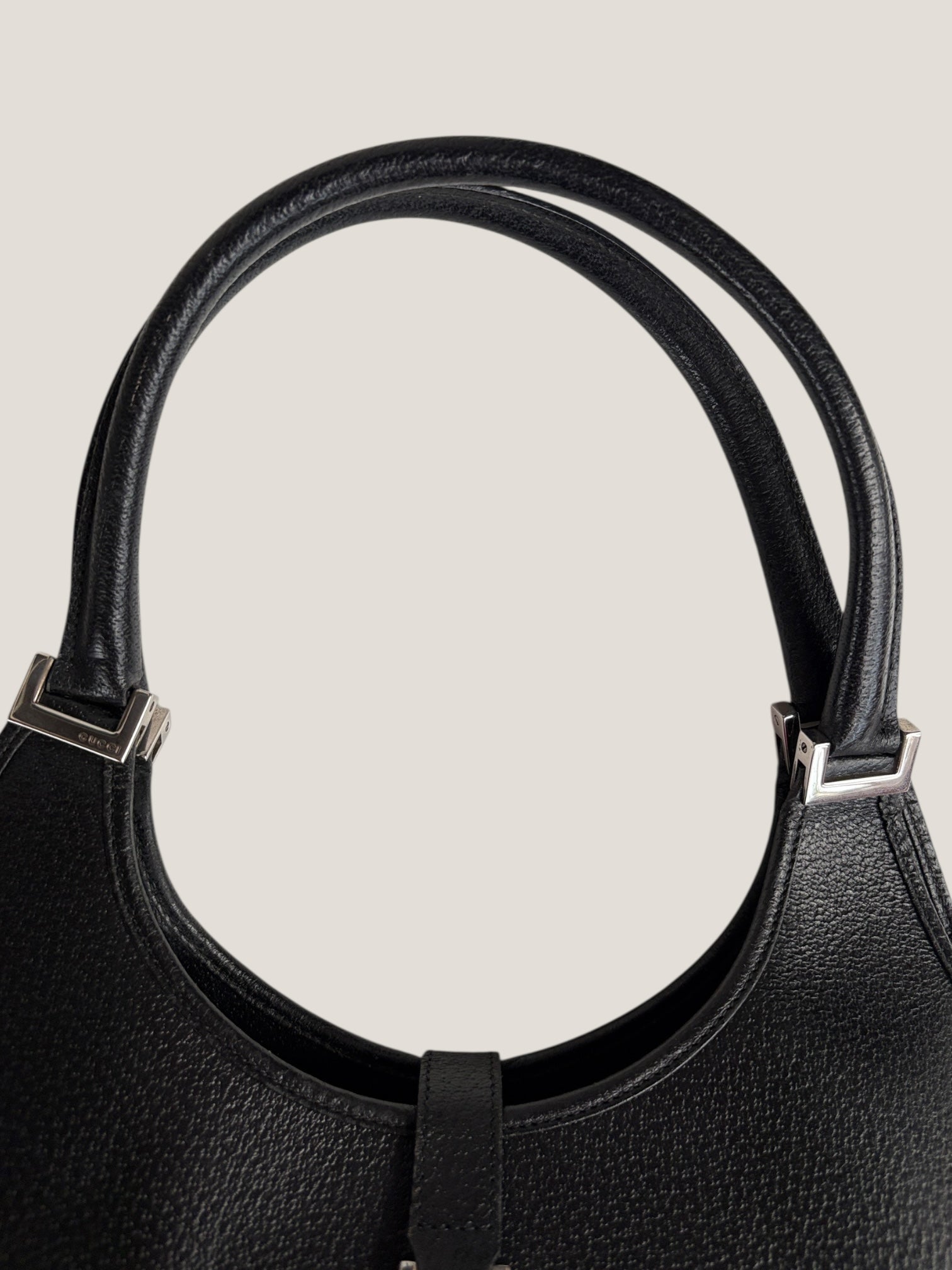 Gucci Jackie in pelle nera