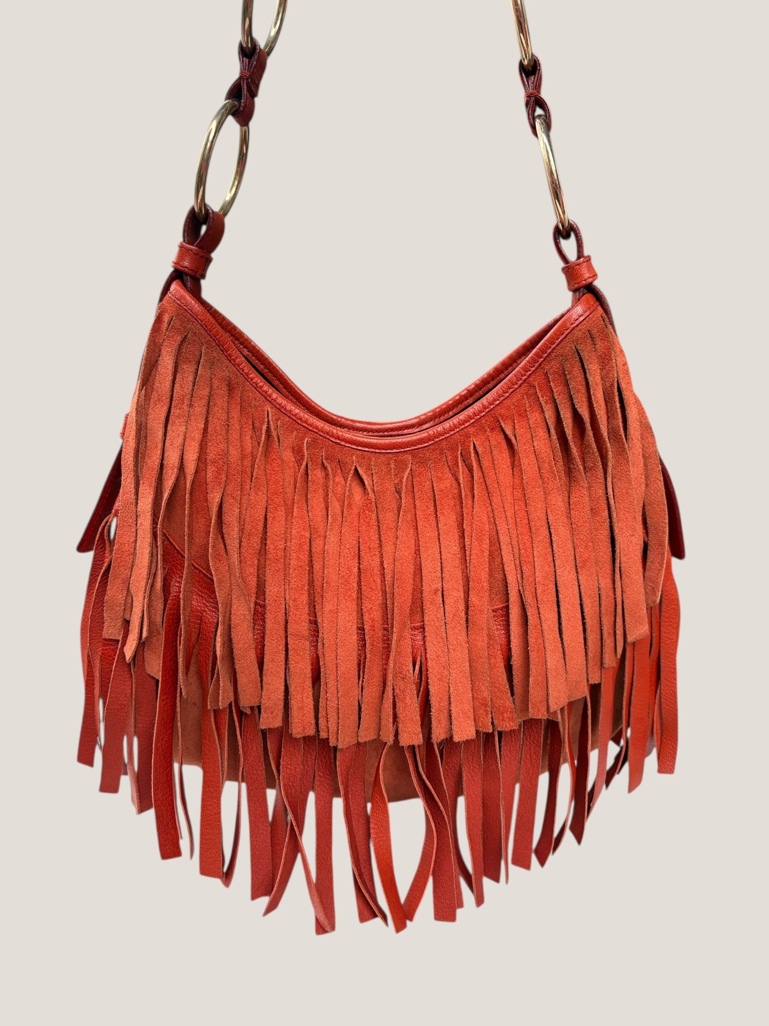 Yves Saint Laurent suede boheme fringe