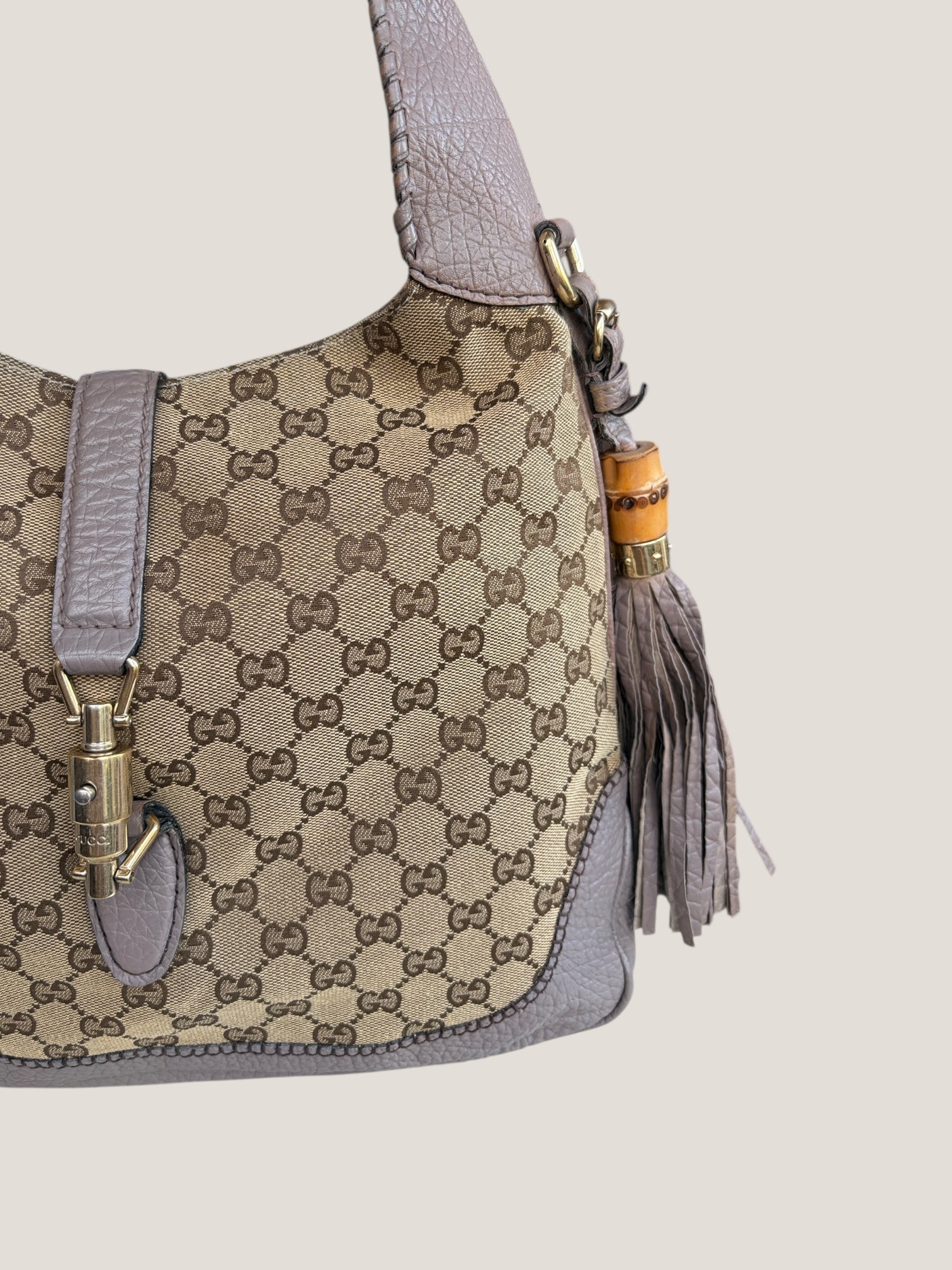 GUCCI Jackie GG Canvas con frange