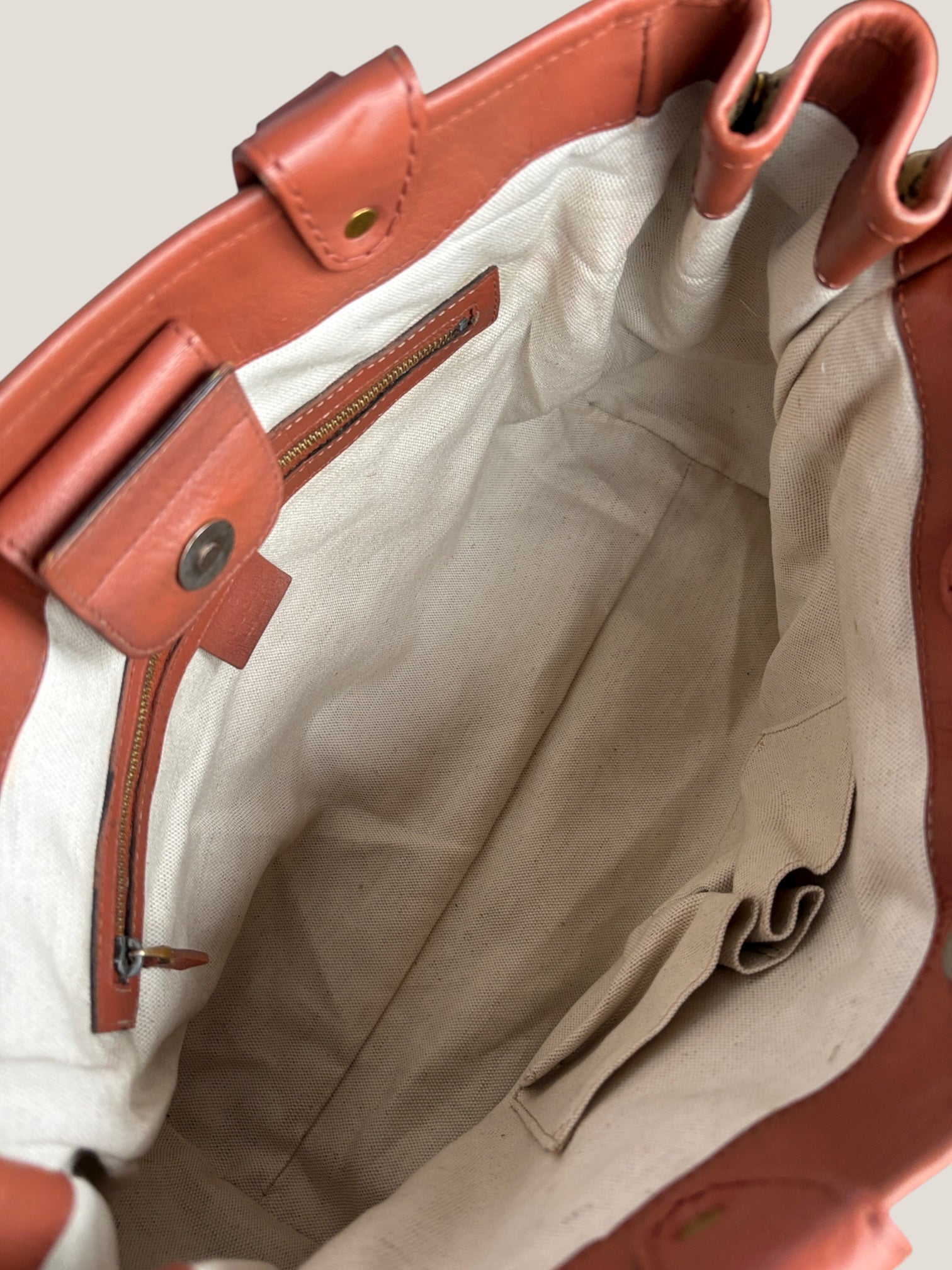 Gucci GG Canvas Tote Marrone Ruggine