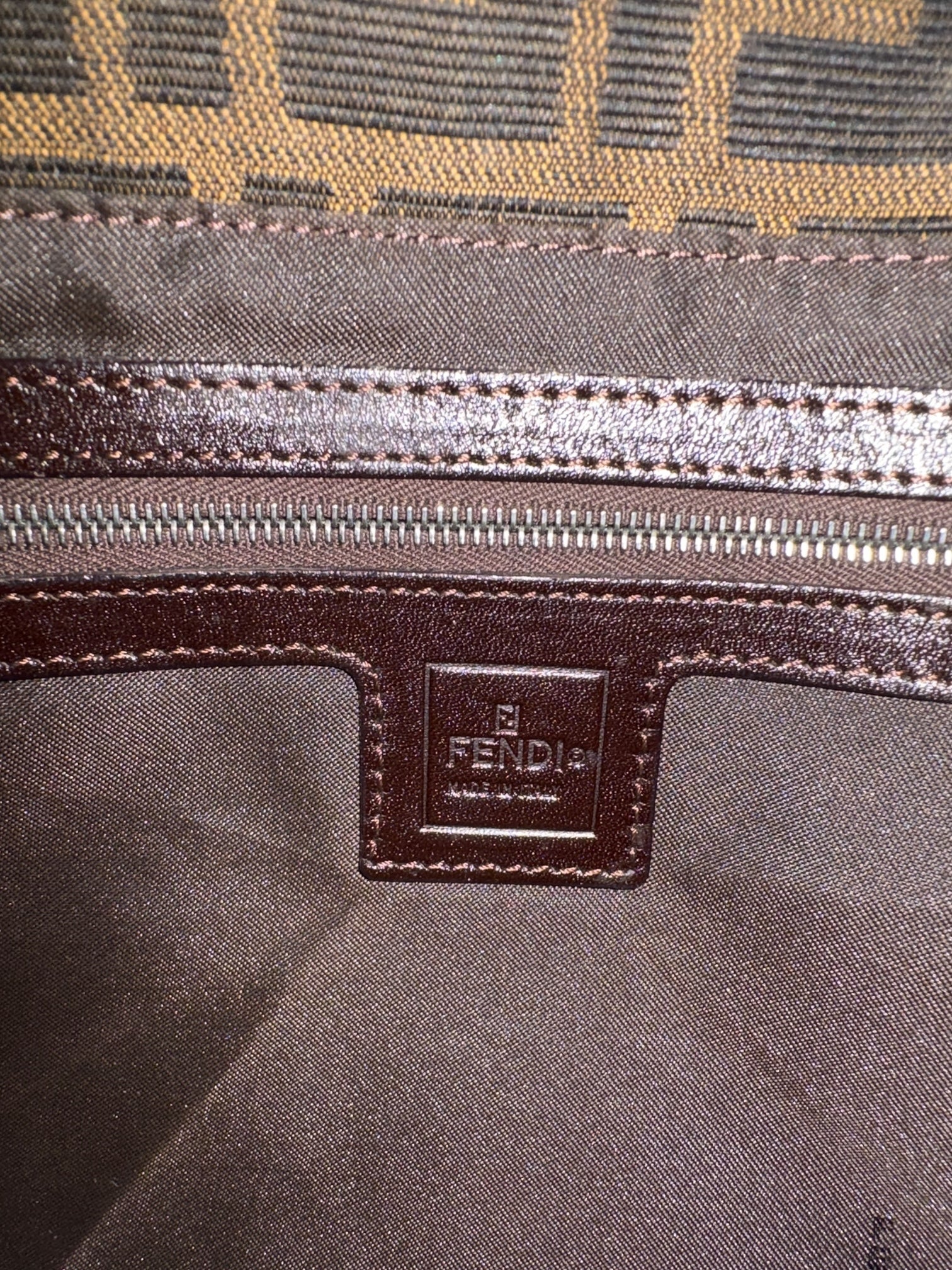 Fendi Mamma Baguette Zucca