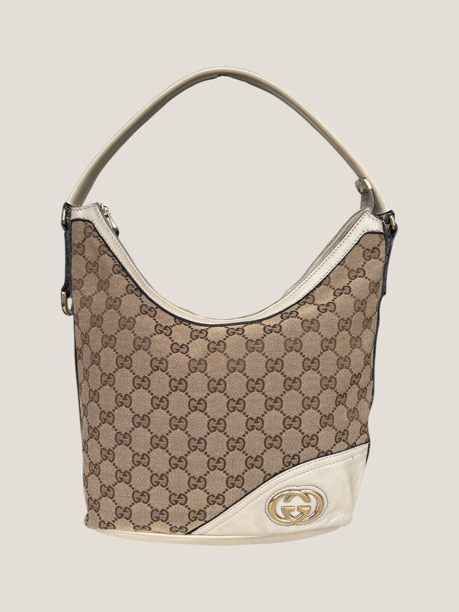 Gucci GG Canvas Hobo Avorio