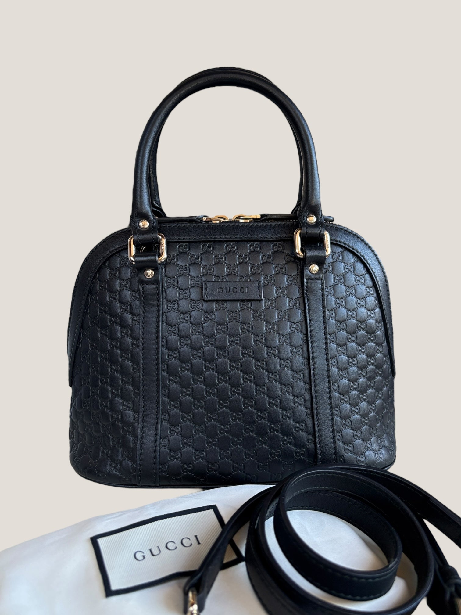 Gucci Mini Microguccissima nera