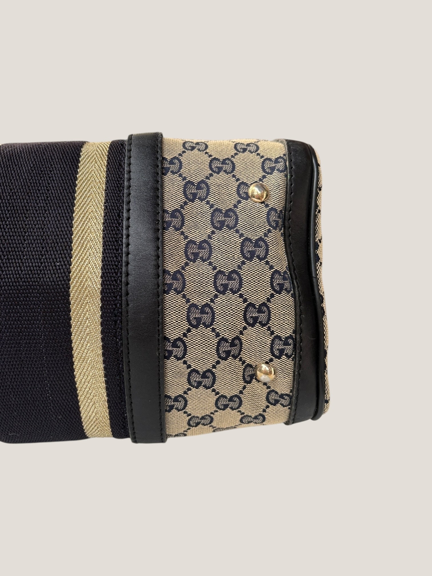 Gucci Boston GG Canvas con Web