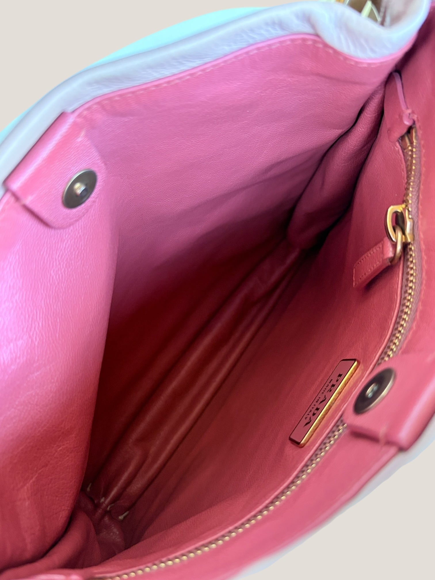 PRADA Studded Hobo Bag