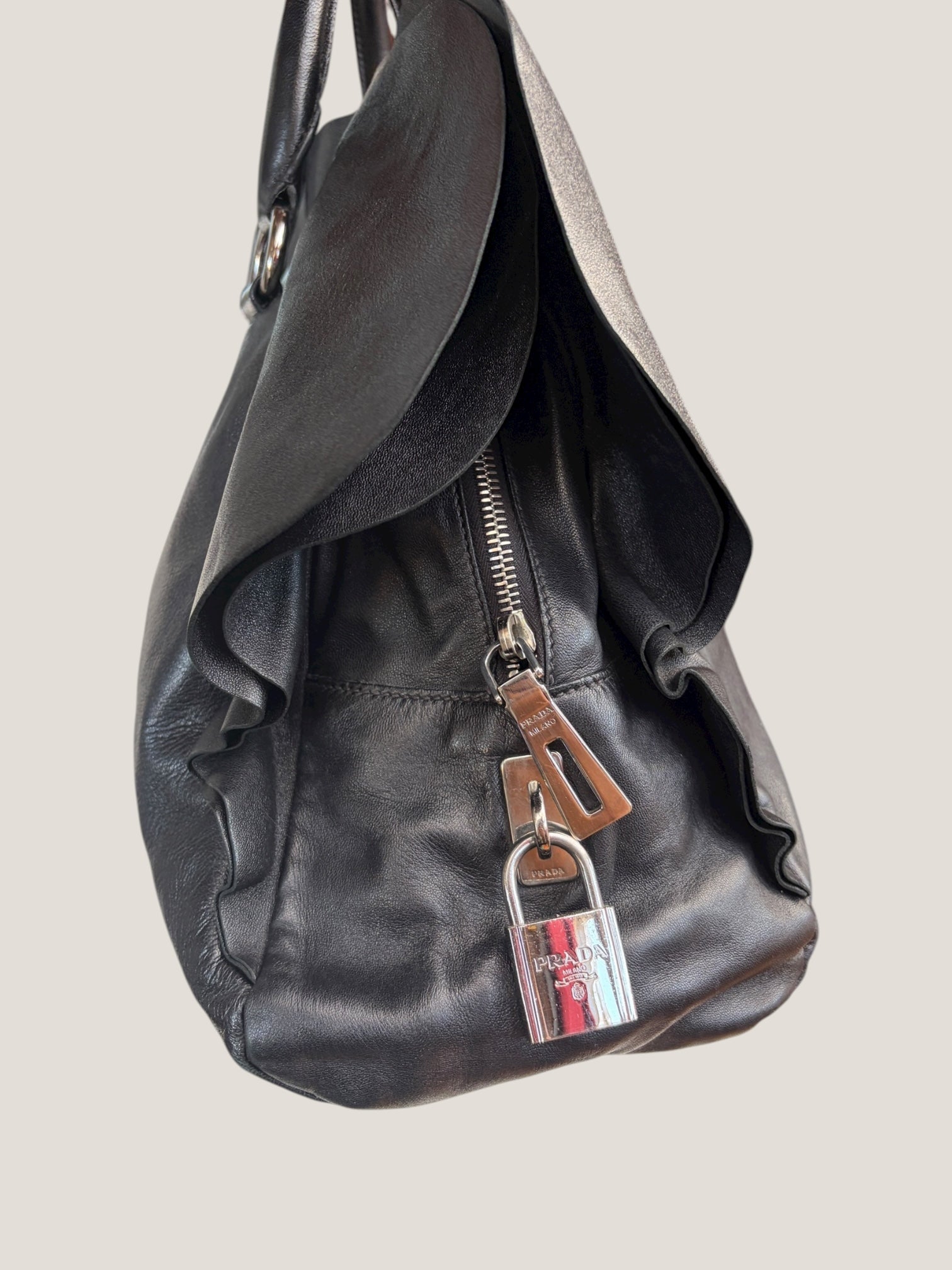 Prada Bauletto in Pelle Nera