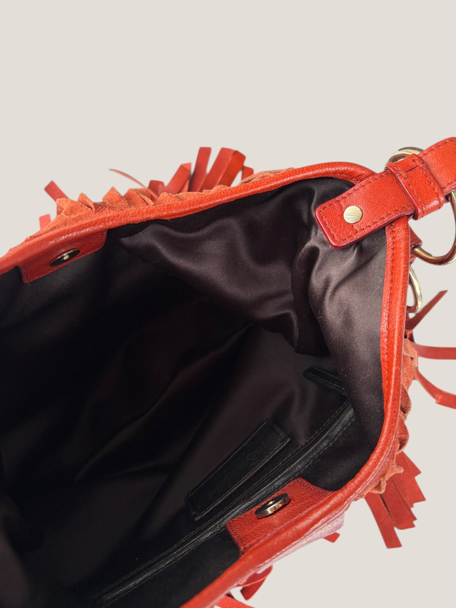 Yves Saint Laurent suede boheme fringe