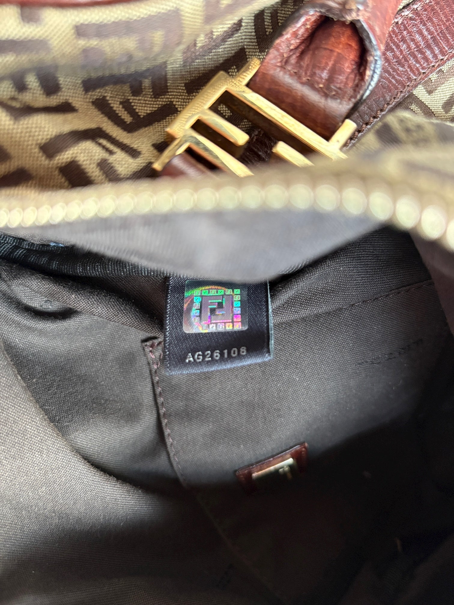 Fendi Bauletto Zucchino