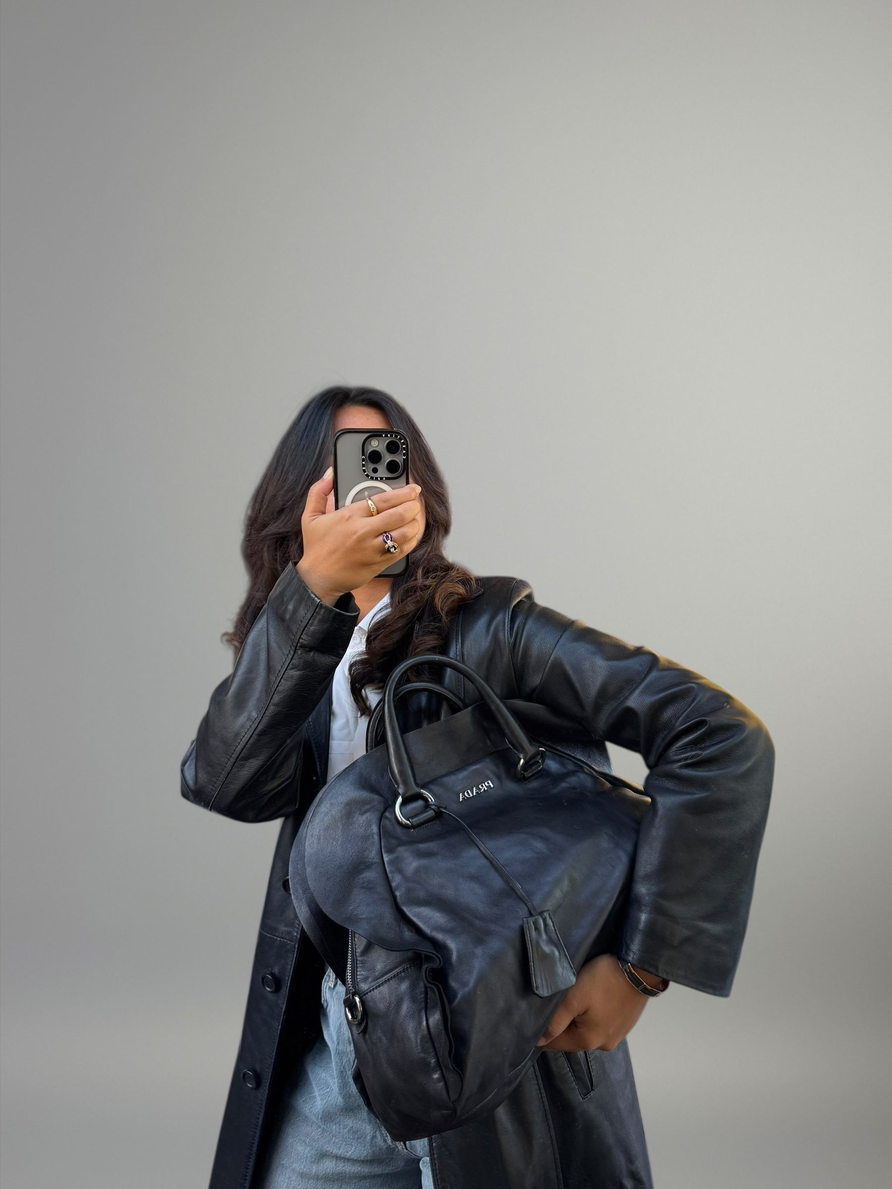 Prada Bauletto in Pelle Nera