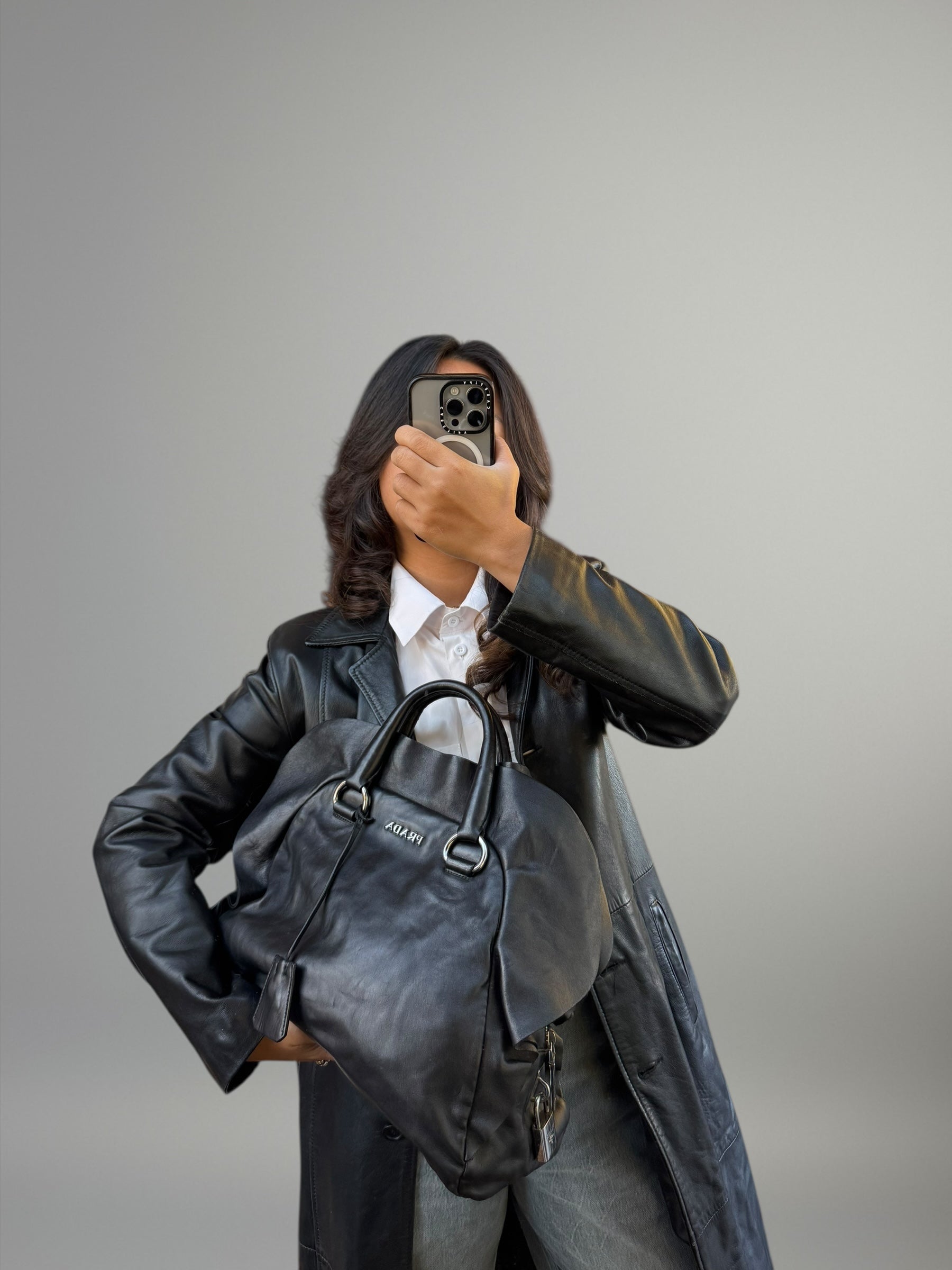 Prada Bauletto in Pelle Nera