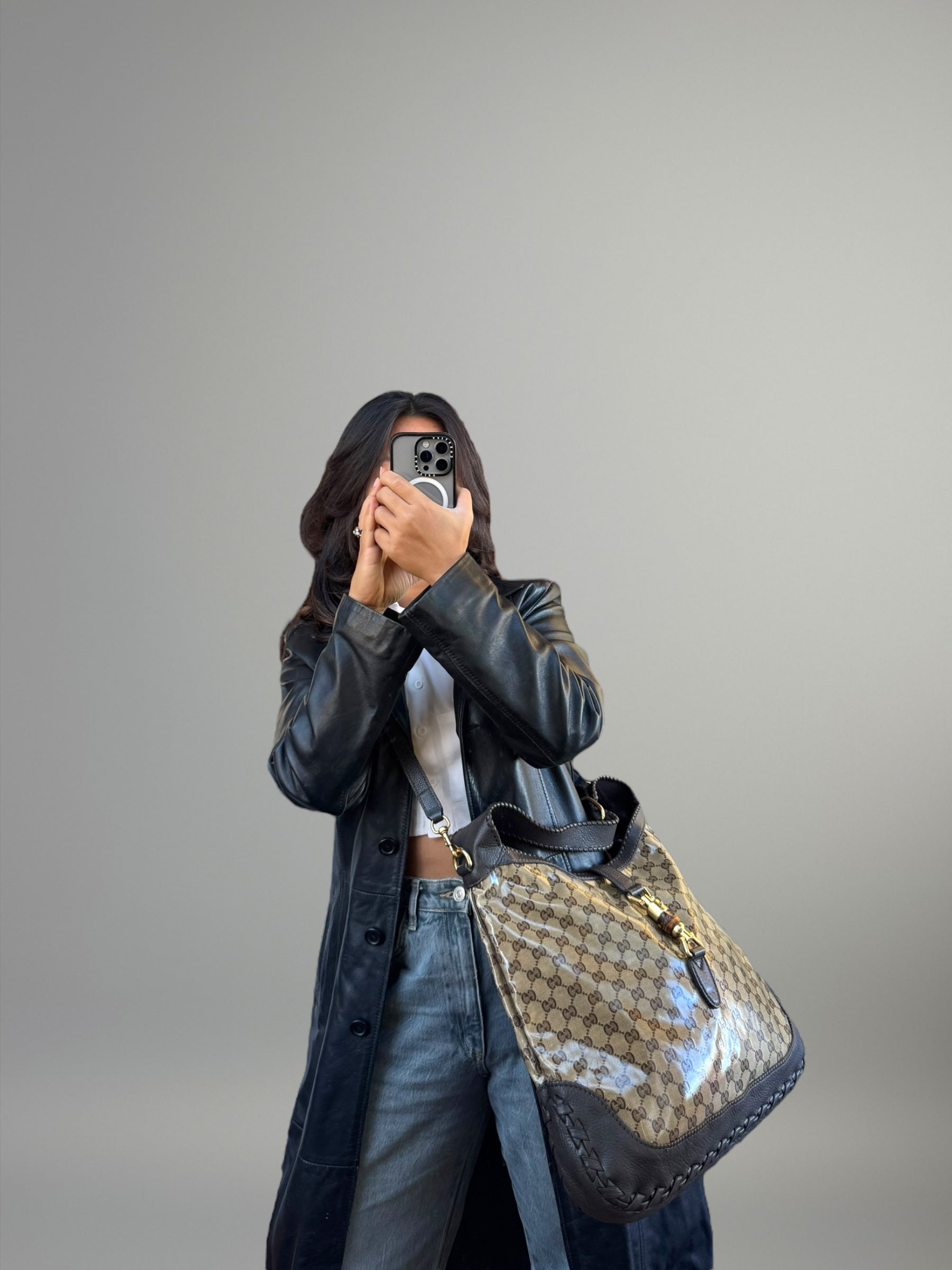 Gucci Jackie GG Crystal Hobo