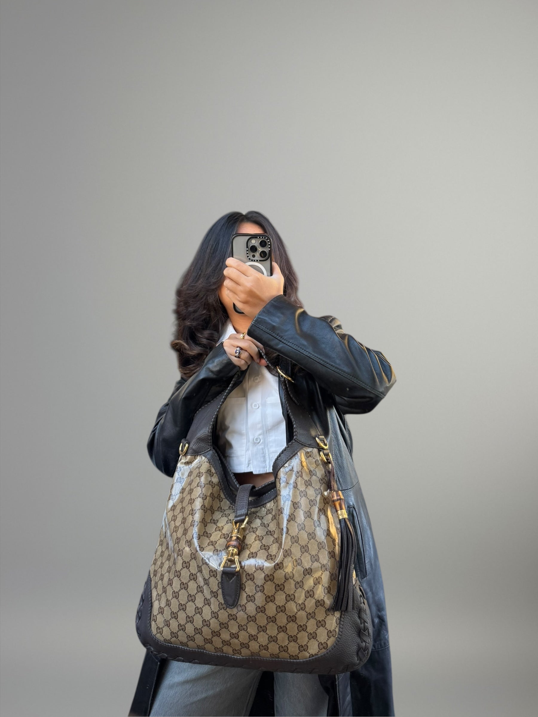 Gucci Jackie GG Crystal Hobo