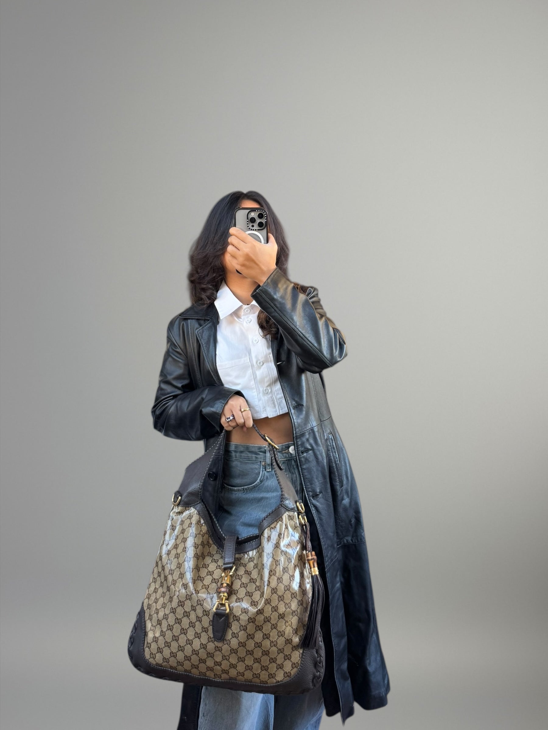 Gucci Jackie GG Crystal Hobo