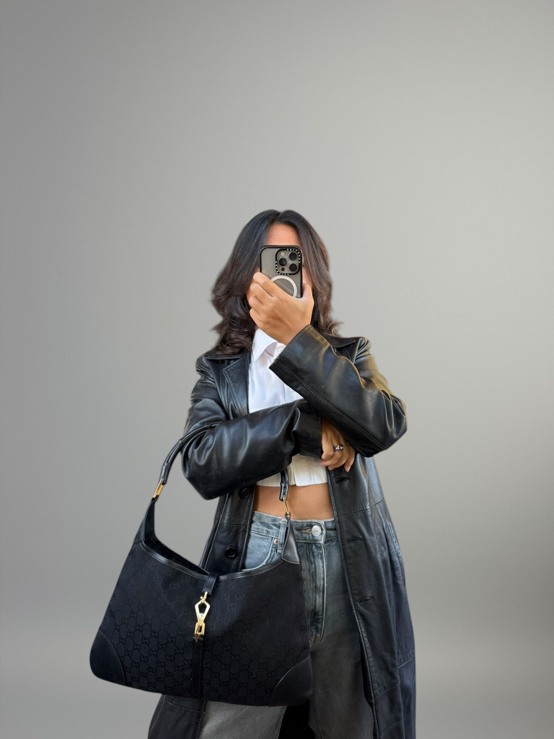 Gucci Jackie GG Monogram Bamboo