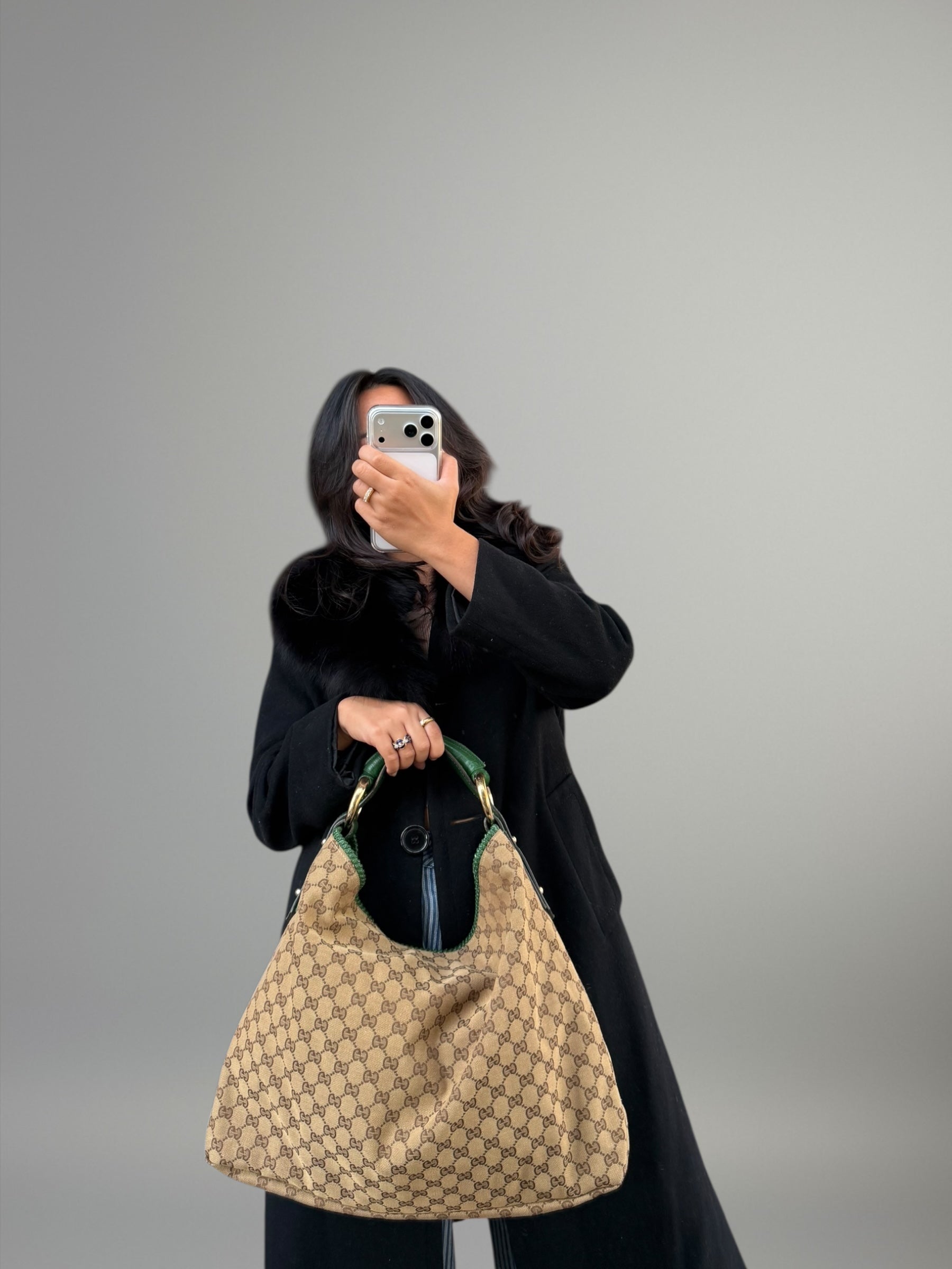 Gucci Hobo GG con manico Horsebit