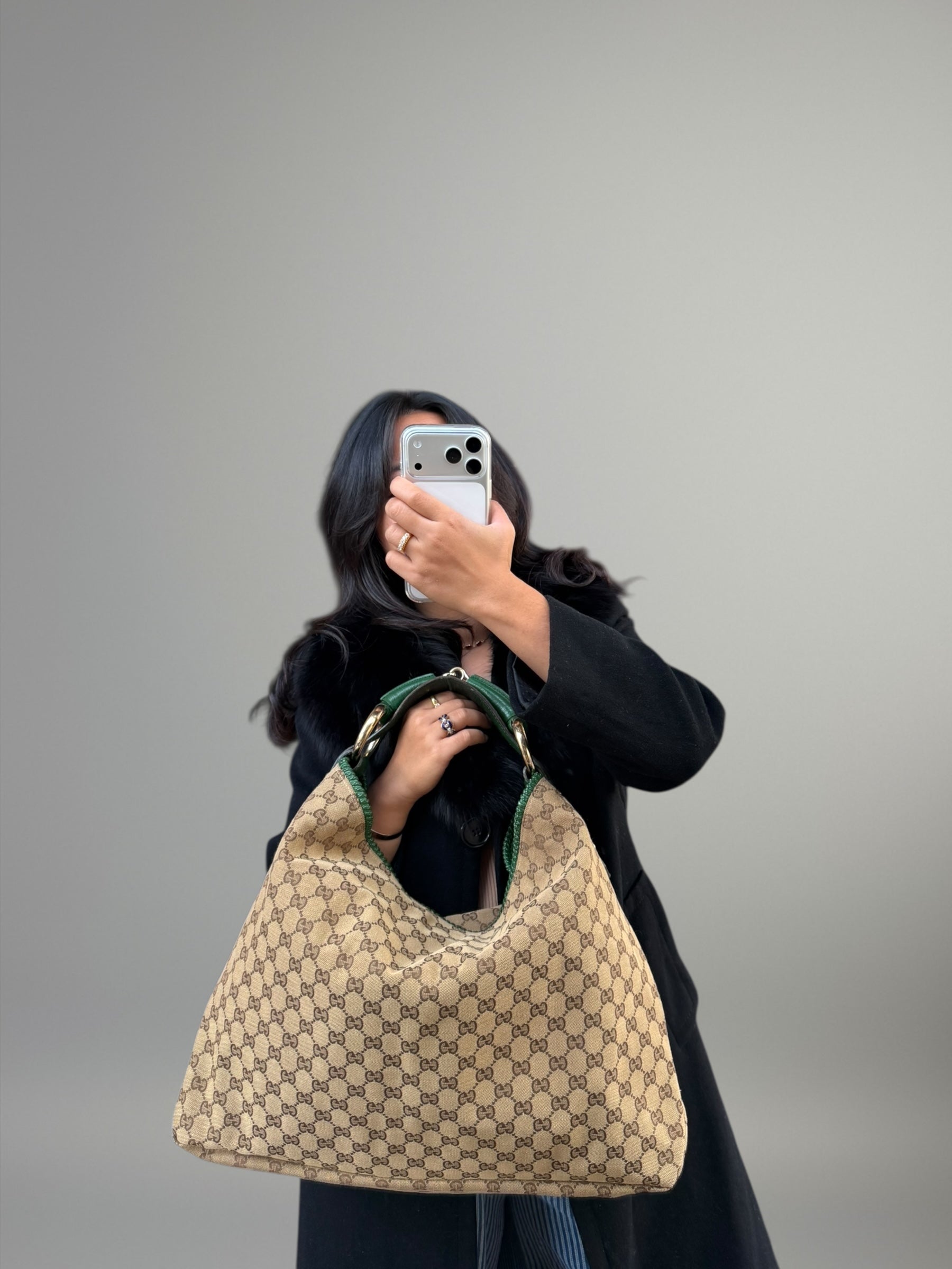 Gucci Hobo GG con manico Horsebit