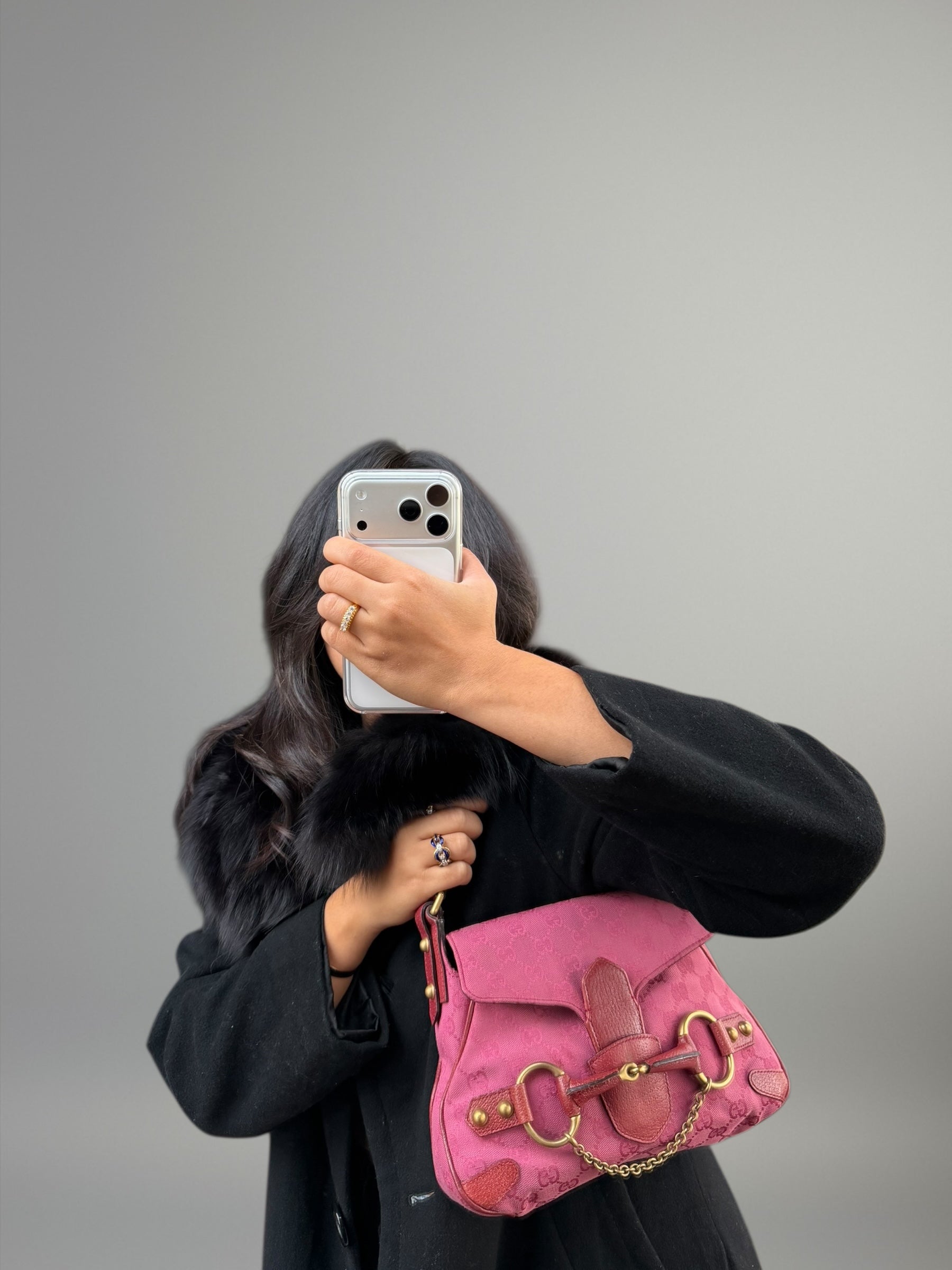 Gucci GG Horsebit Mini Rosa