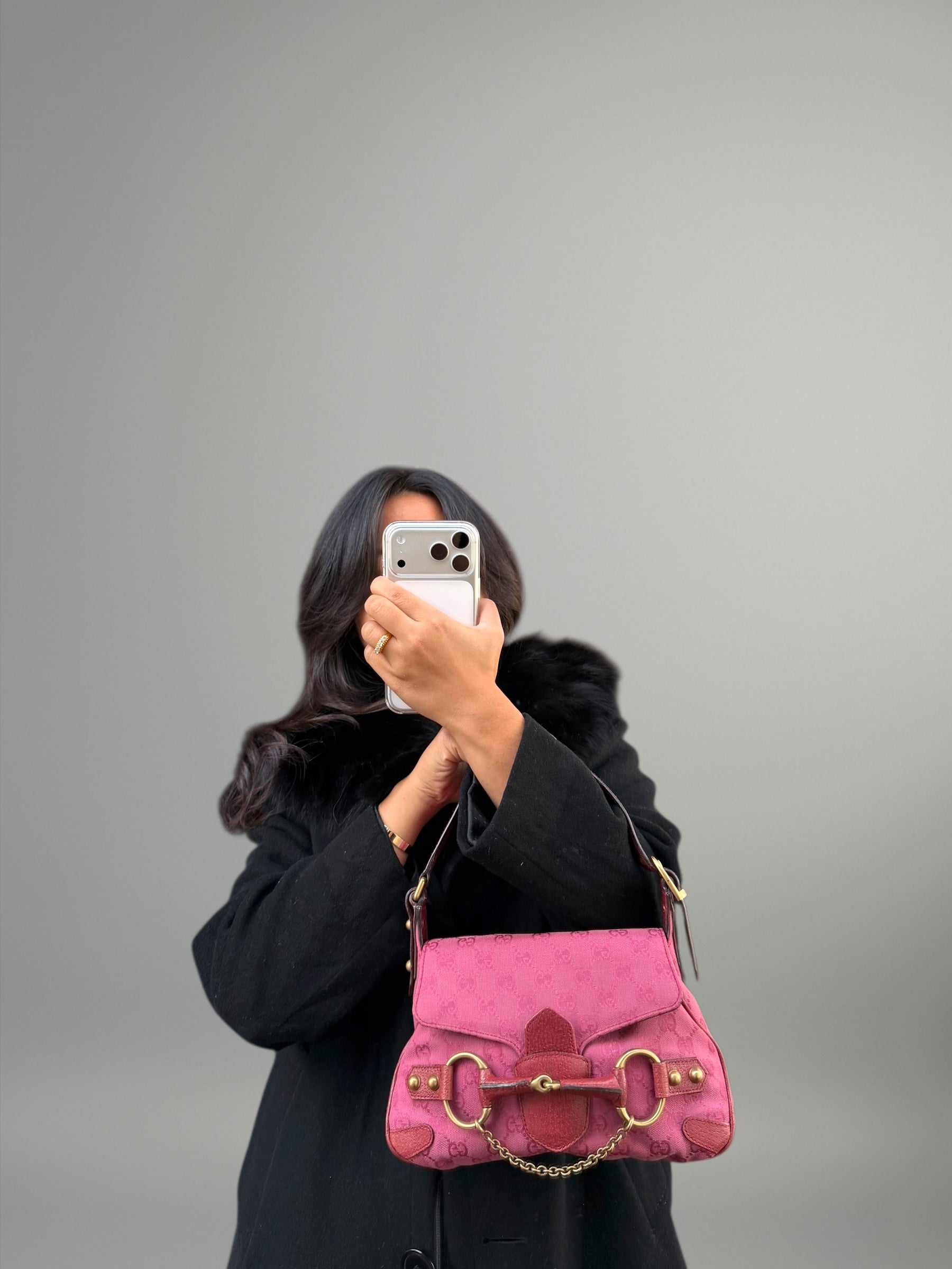 Gucci GG Horsebit Mini Rosa