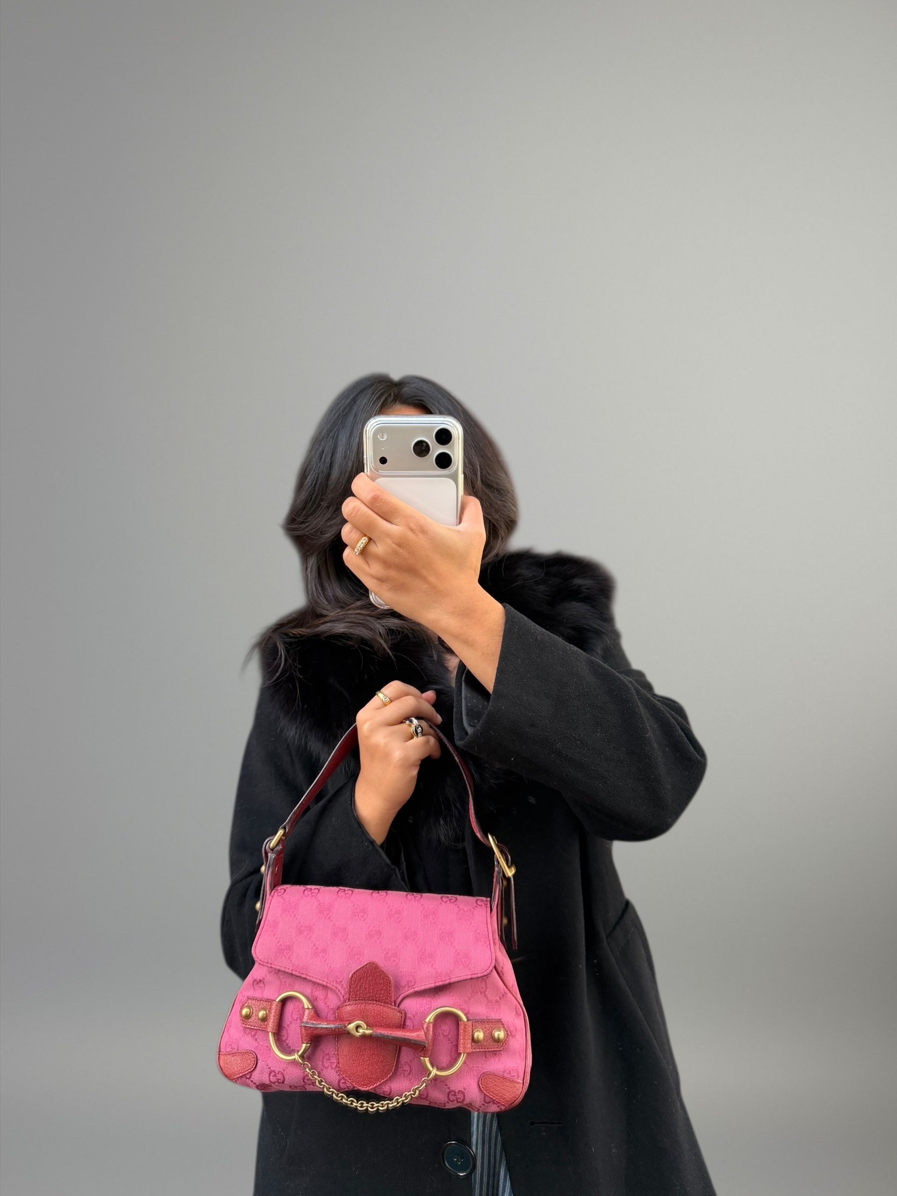 Gucci GG Horsebit Mini Rosa