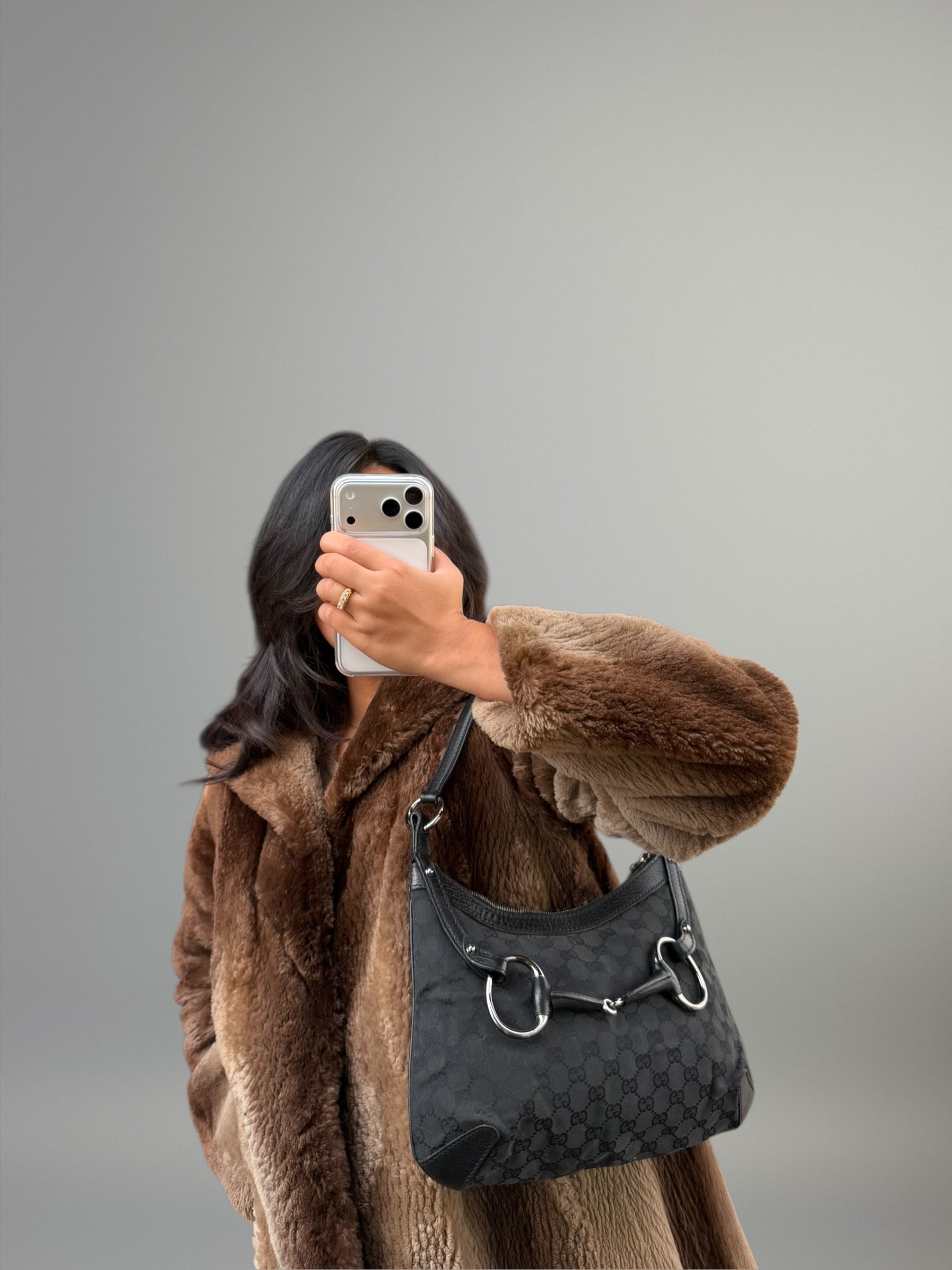 Gucci Horsebit Black Canvas