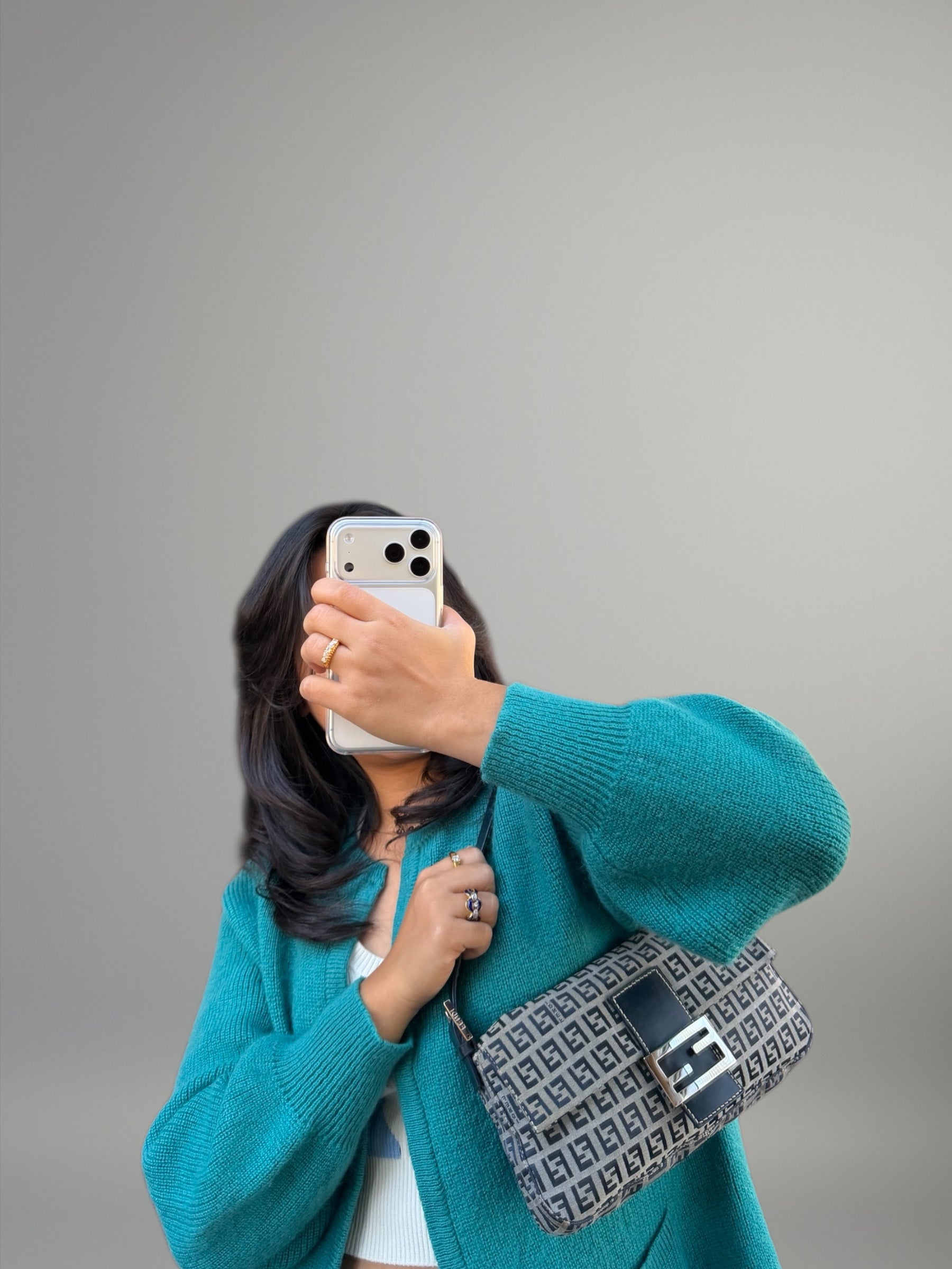 Fendi Baguette Zucchino Blu Notte