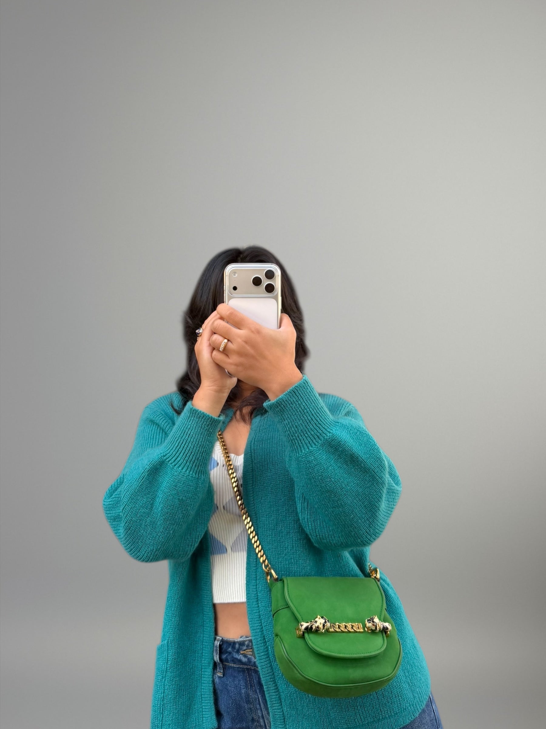 Gucci Tigrette Suede Crossbody