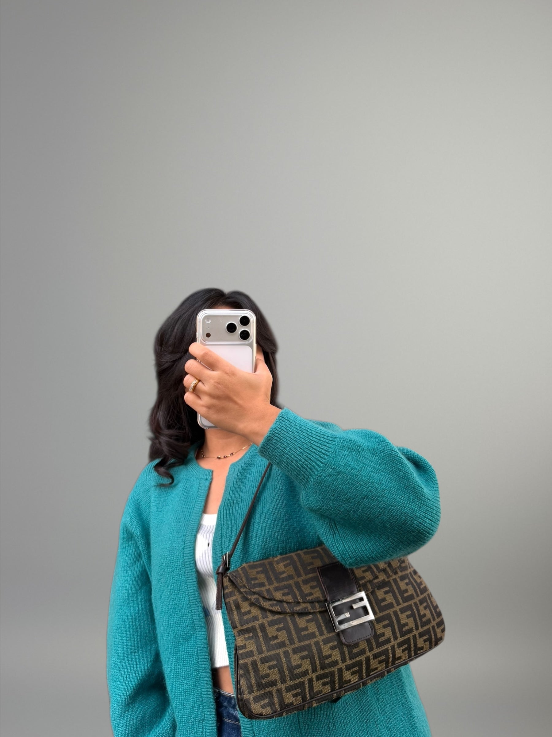 Fendi Baguette in tela Zucca