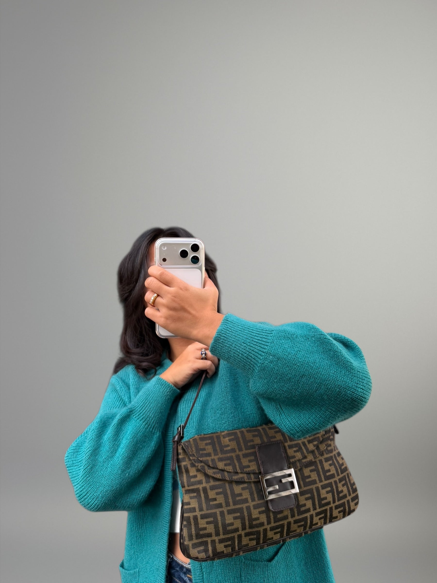 Fendi Baguette in tela Zucca