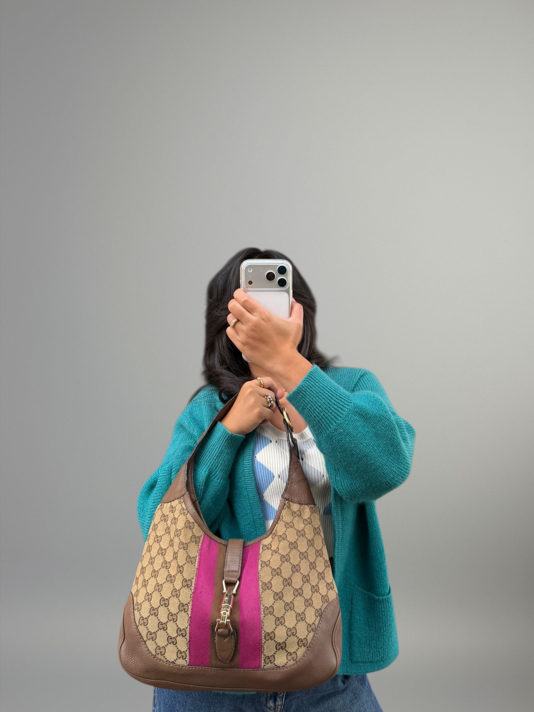 Gucci Jackie Rosa GG Canvas