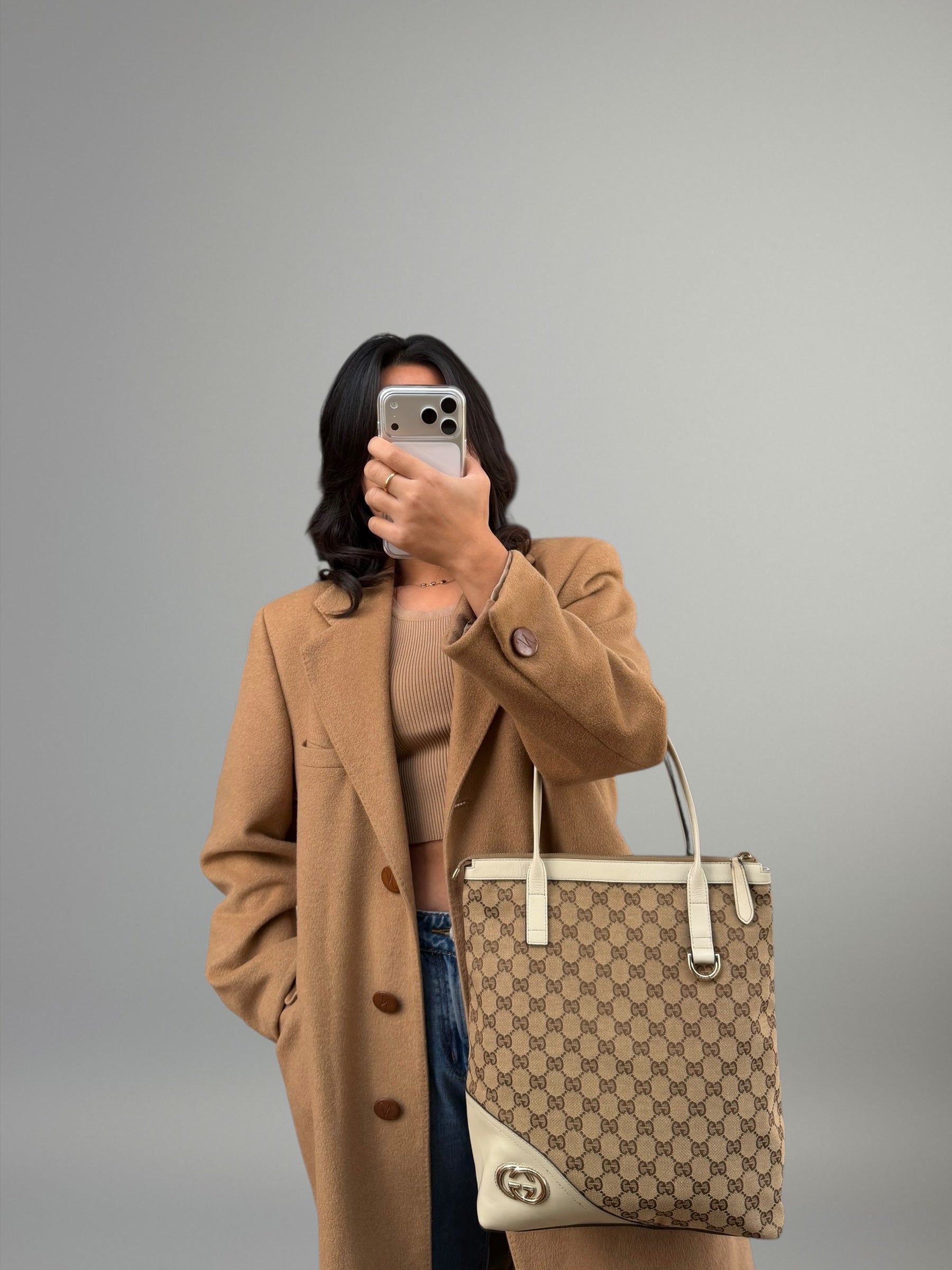 Gucci Tote GG Interlocking Canvas