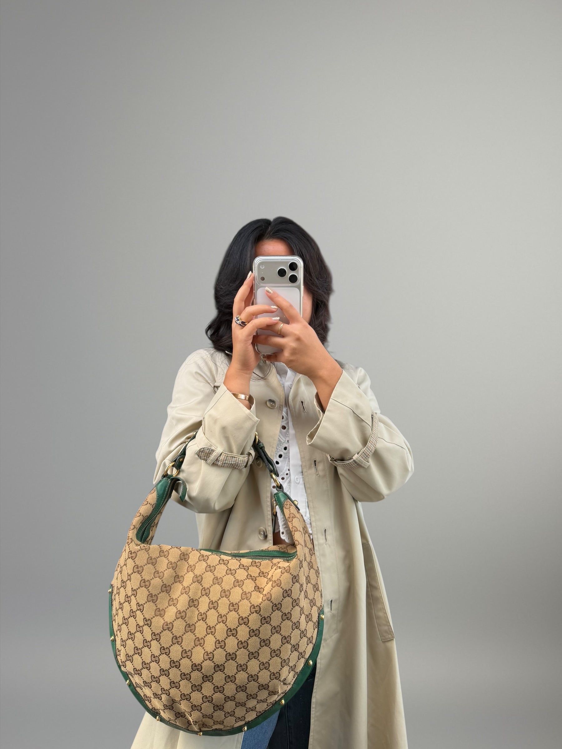 Gucci GG Canvas Hobo Bag