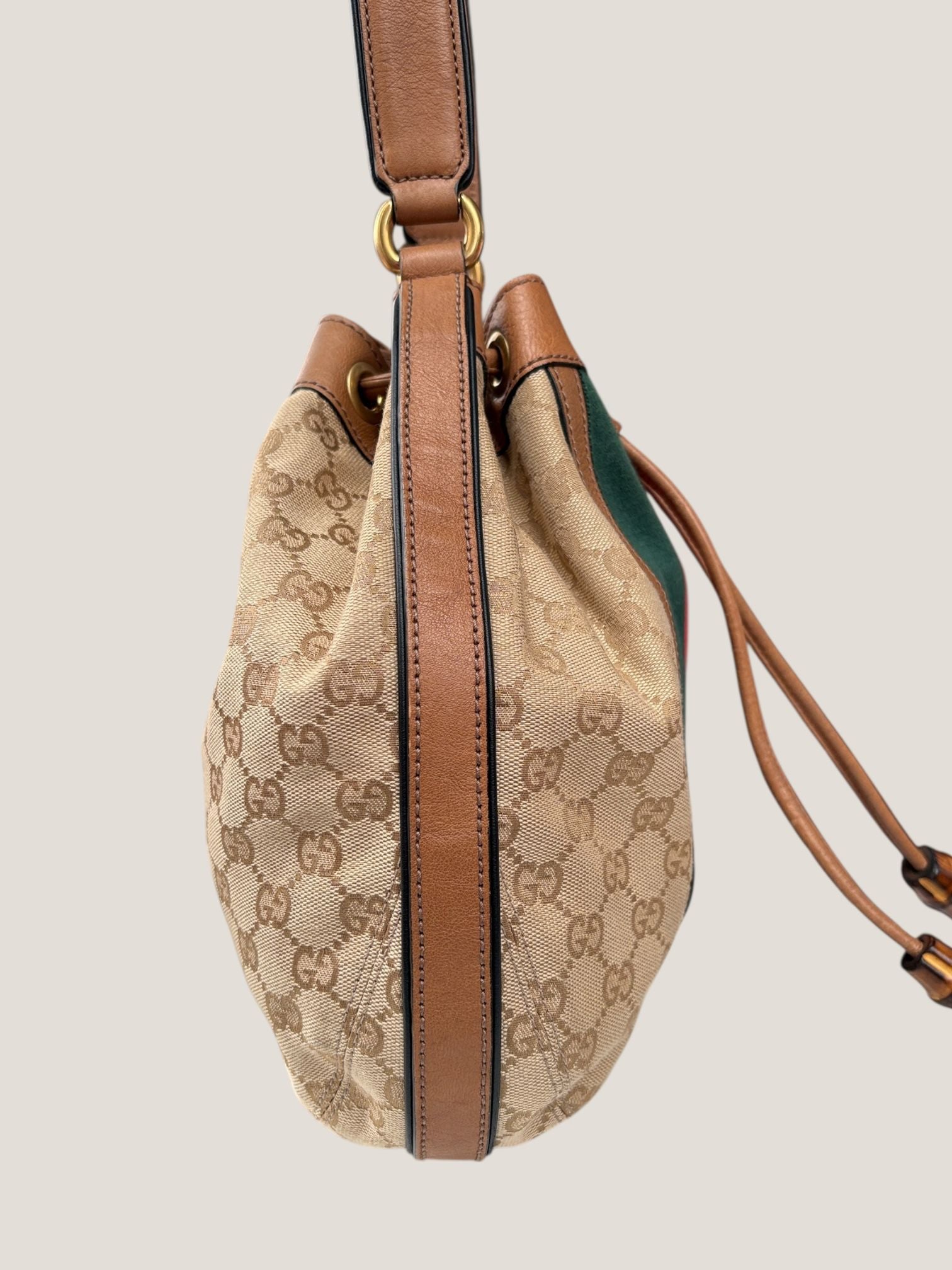 Gucci bucket GG con Web