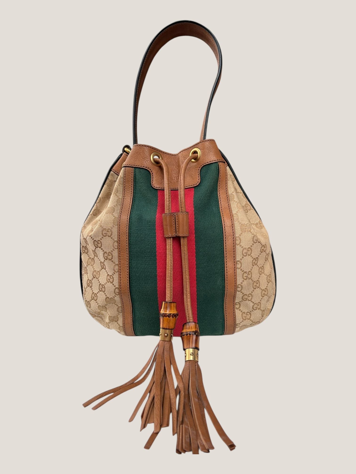 Gucci bucket GG con Web