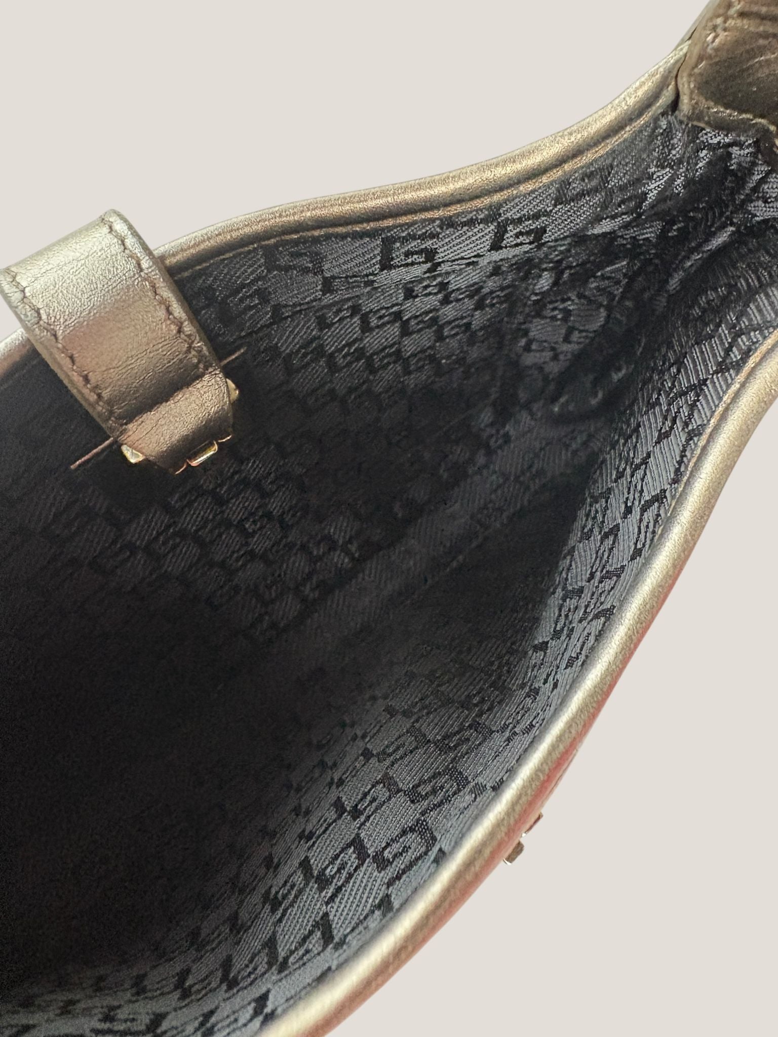 Gucci Jackie mini in pelle metallizzata