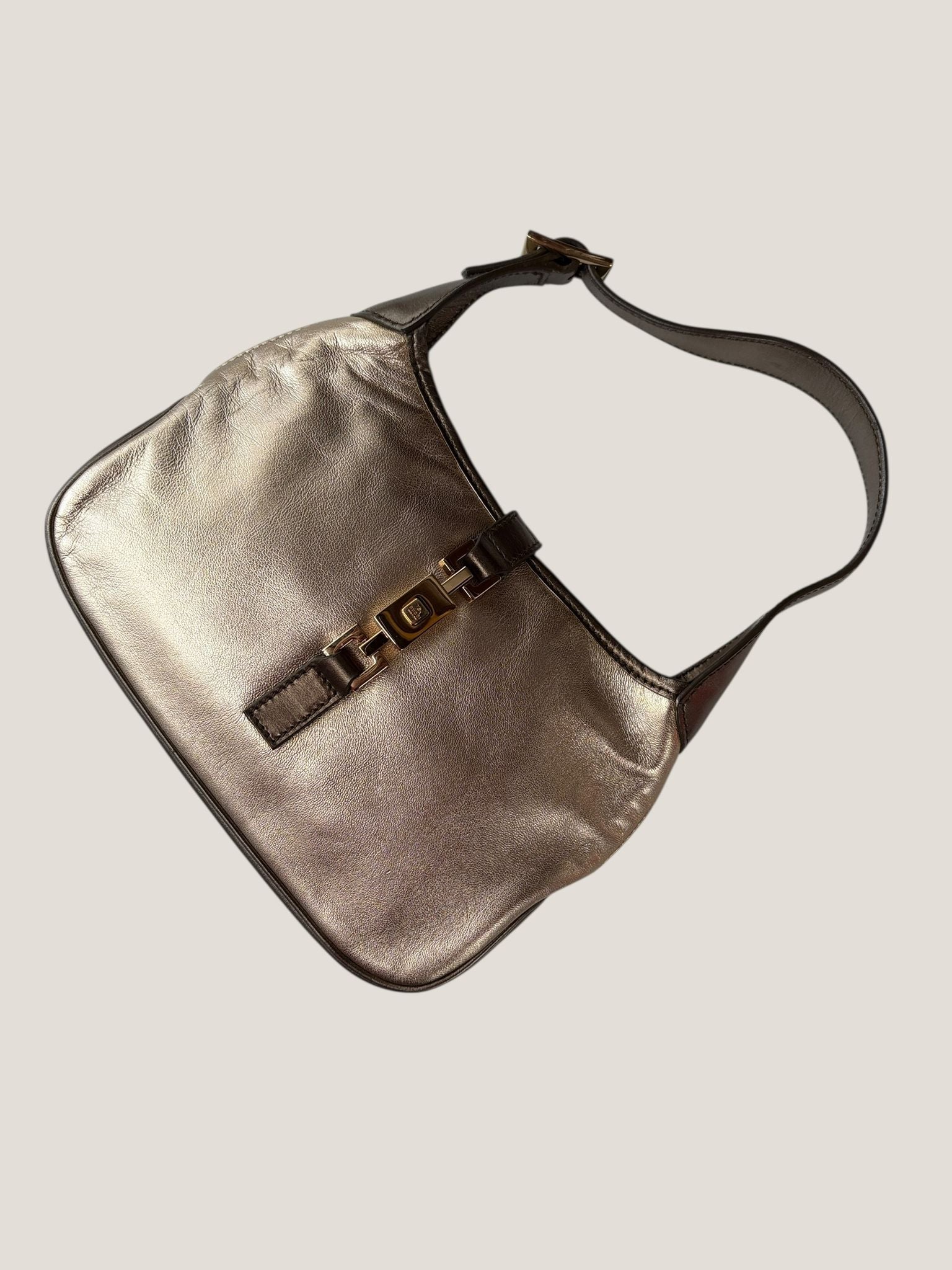 Gucci Jackie mini in pelle metallizzata