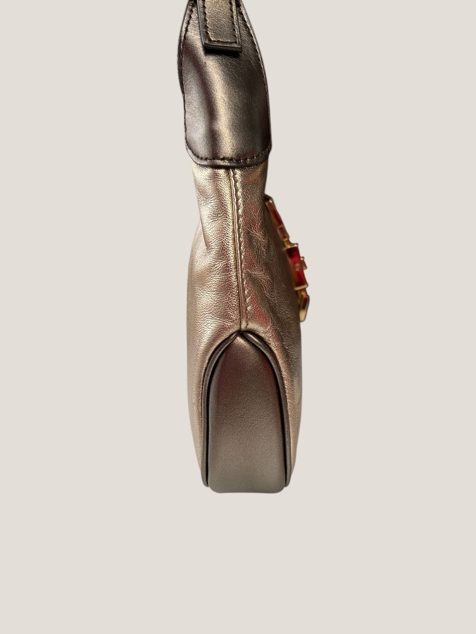 Gucci Jackie mini in pelle metallizzata